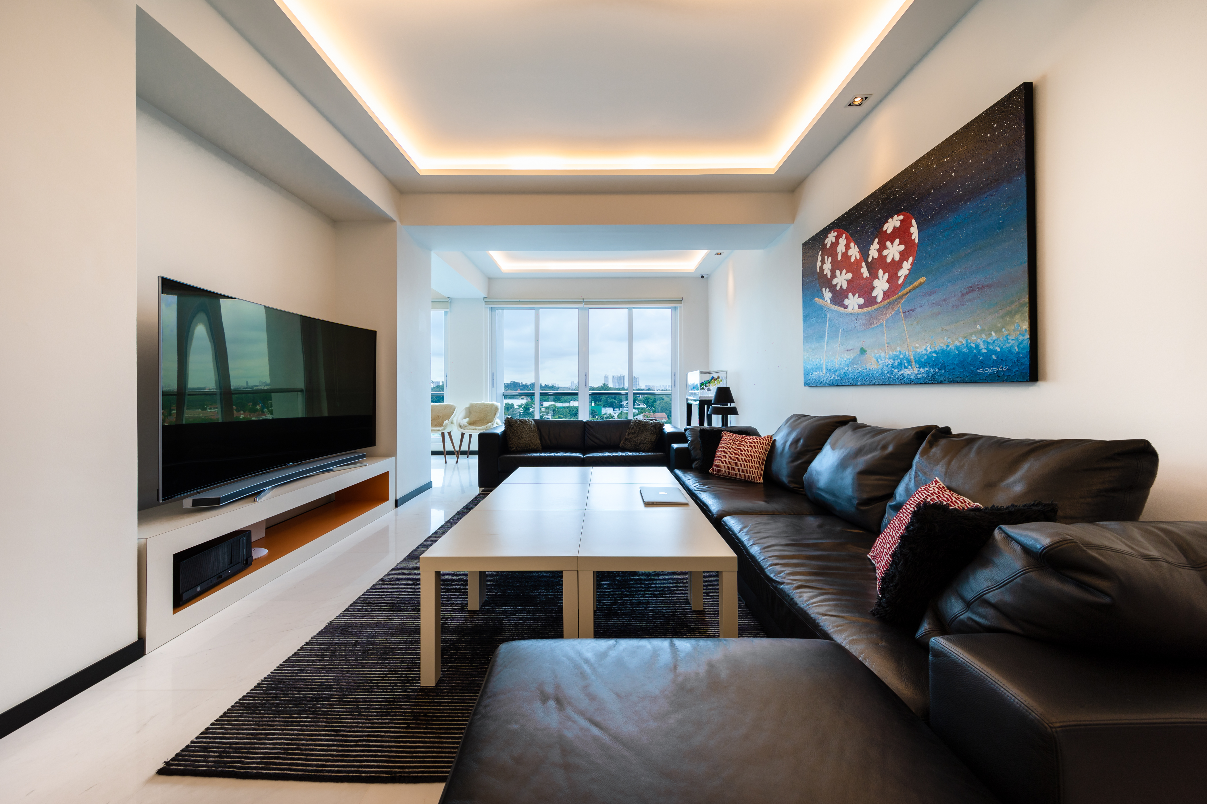 Modern Design - Living Room - Condominium - Design by Renozone Interior Design House