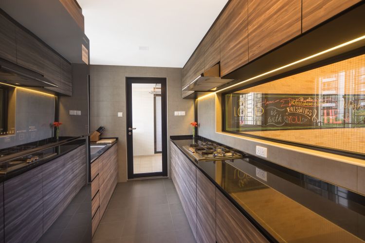 Industrial, Scandinavian Design - Kitchen - Condominium - Design by Renozone Interior Design House
