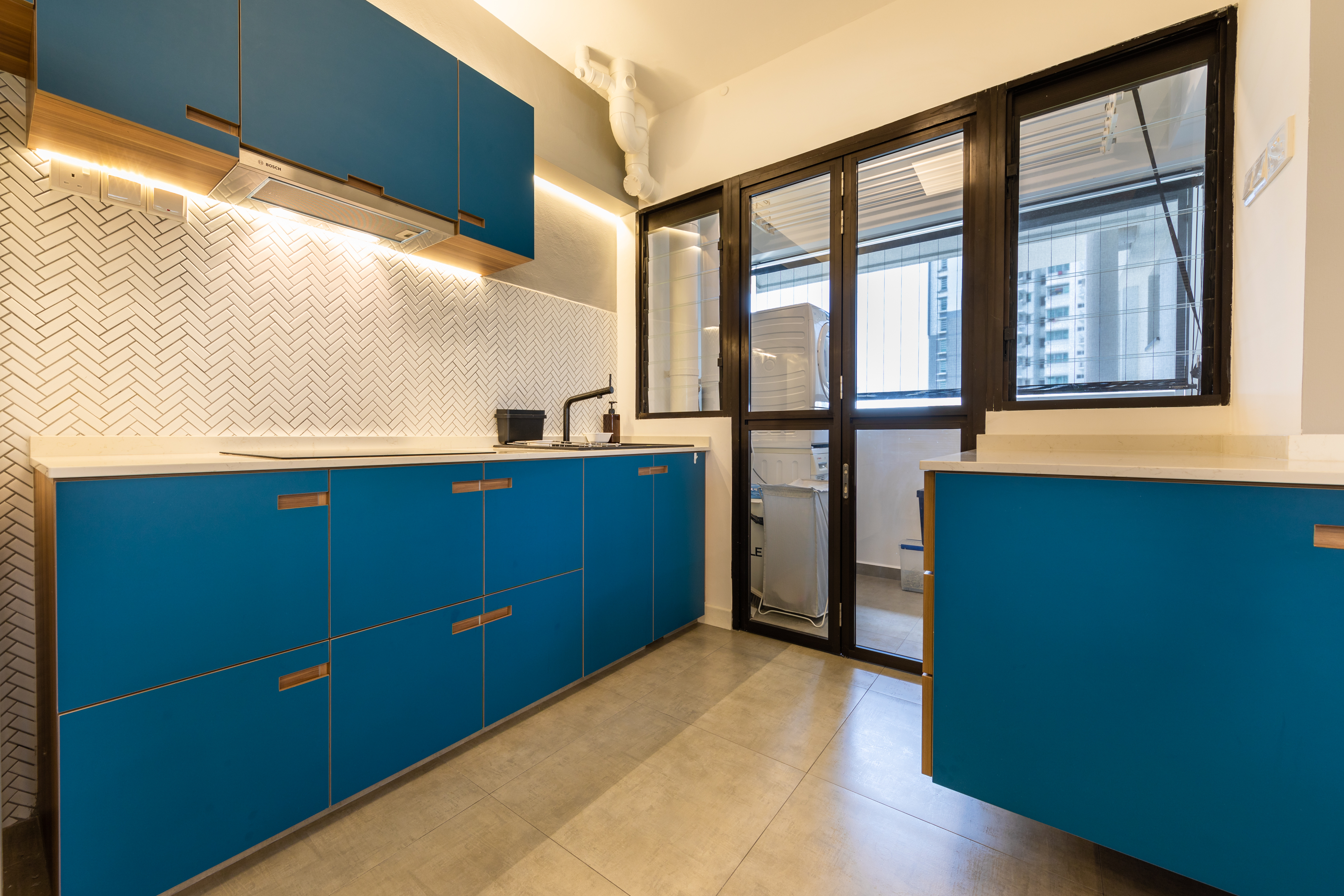 Modern, Scandinavian Design - Kitchen - HDB 4 Room - Design by Renozone Interior Design House