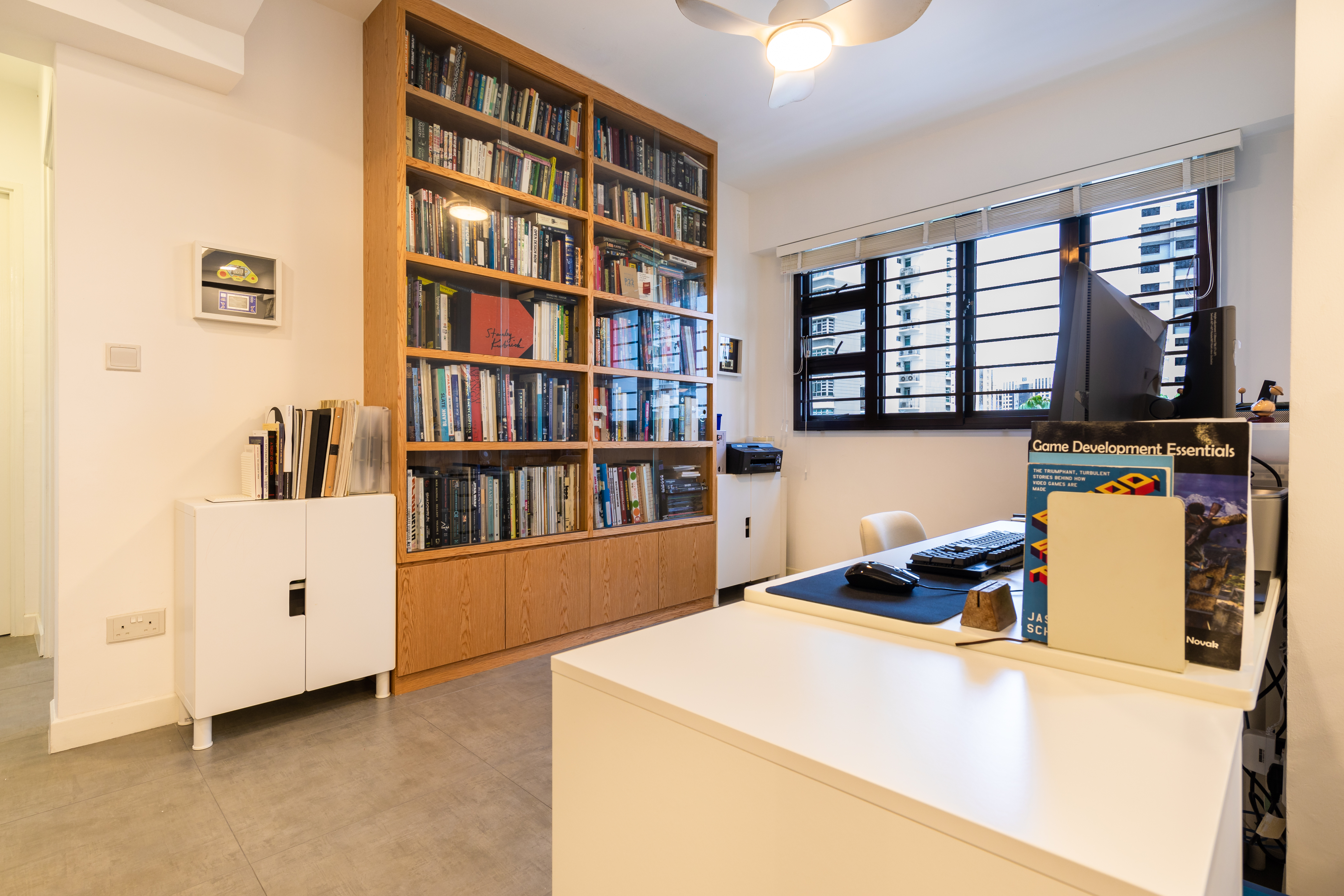 Modern, Scandinavian Design - Study Room - HDB 4 Room - Design by Renozone Interior Design House