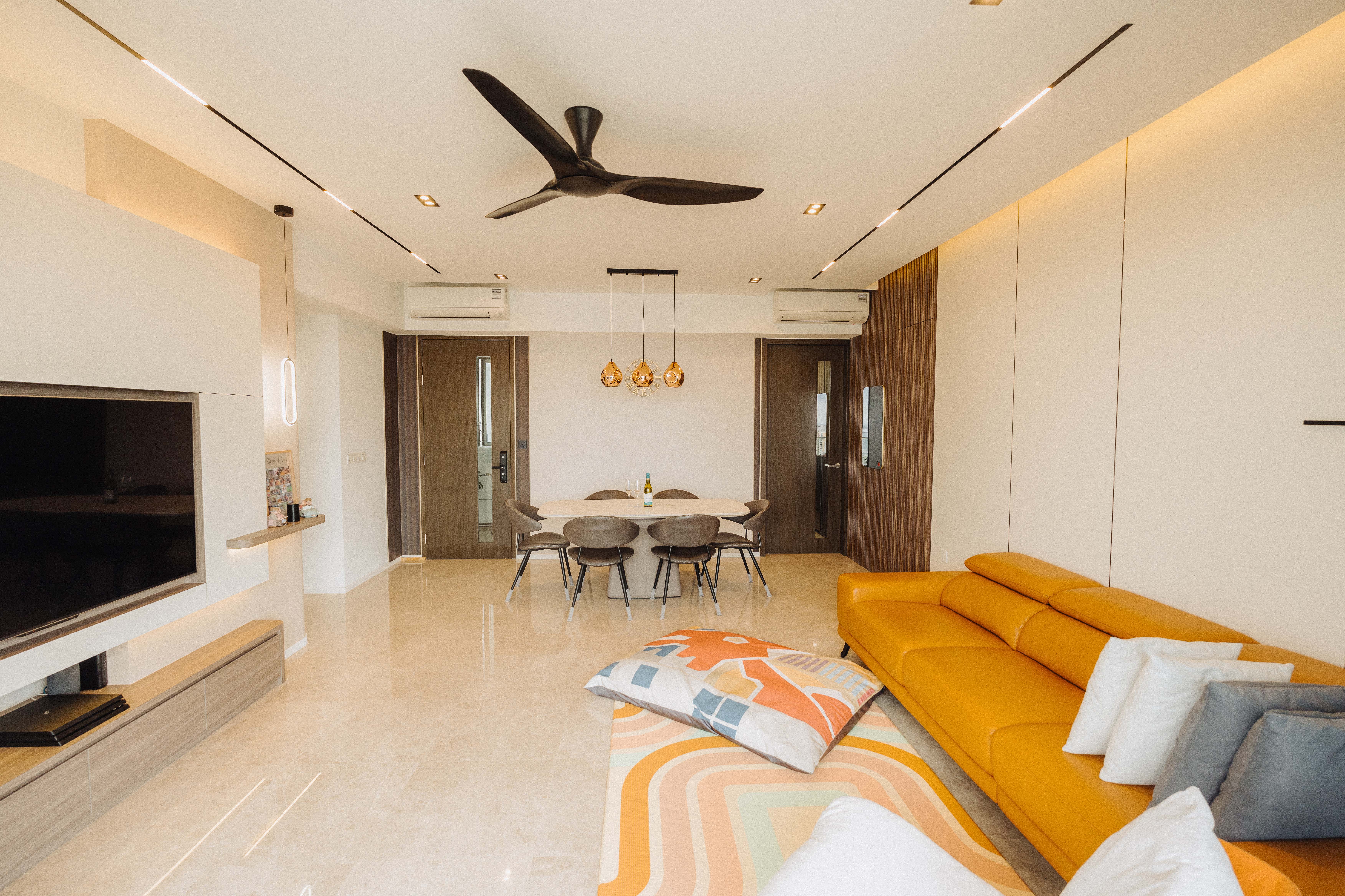 Contemporary, Scandinavian Design - Living Room - Condominium - Design by Renozone Interior Design House