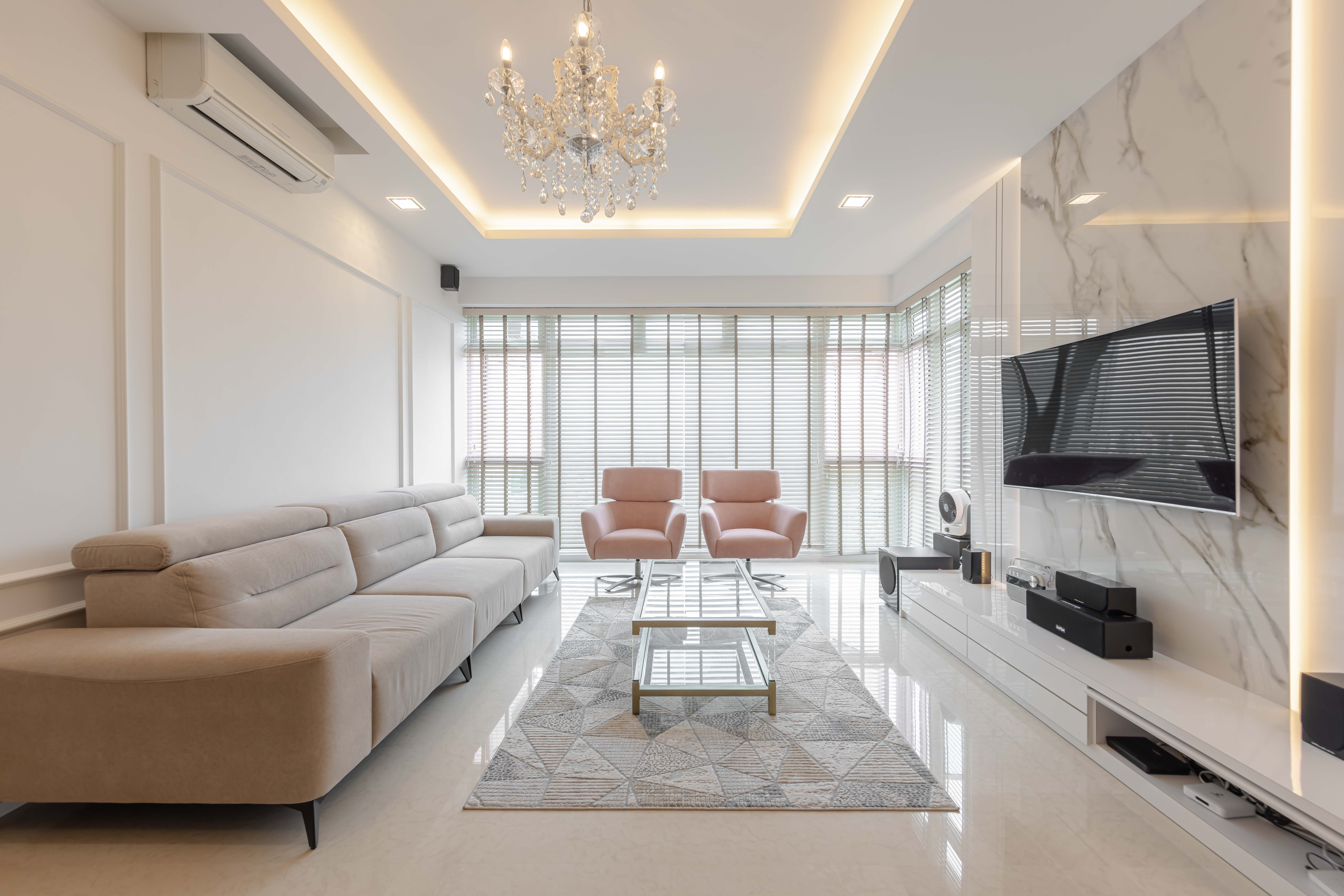 Classical, Contemporary, Victorian Design - Living Room - Condominium - Design by Renozone Interior Design House