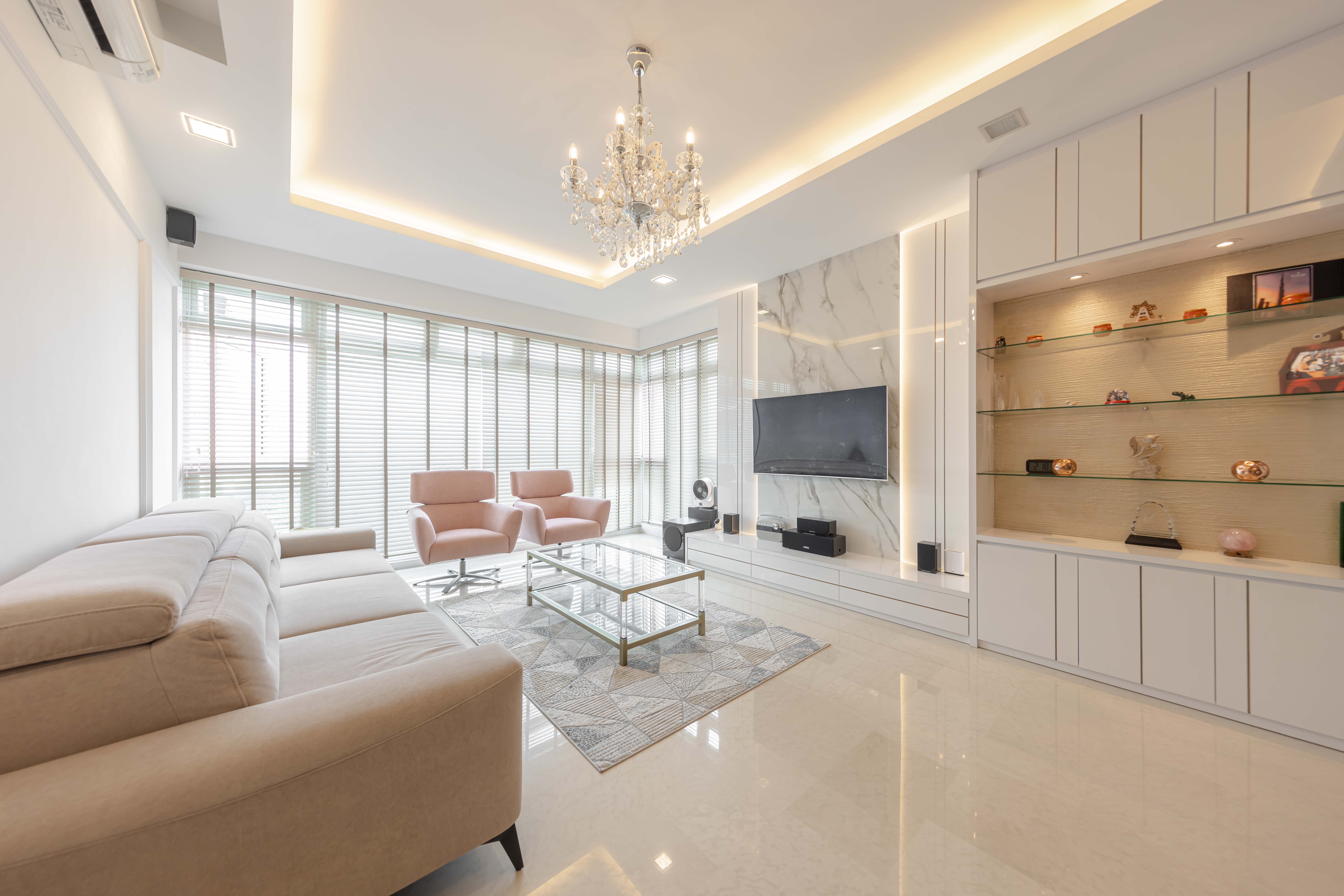 Classical, Contemporary, Victorian Design - Living Room - Condominium - Design by Renozone Interior Design House