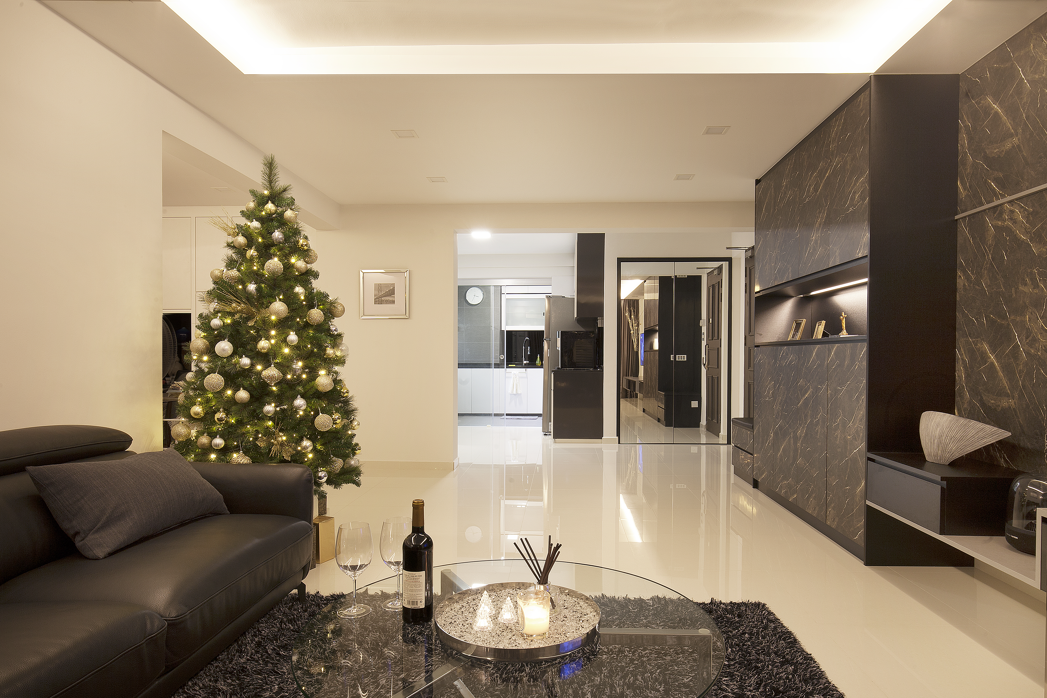 Classical, Contemporary, Modern Design - Living Room - HDB 5 Room - Design by Renozone Interior Design House
