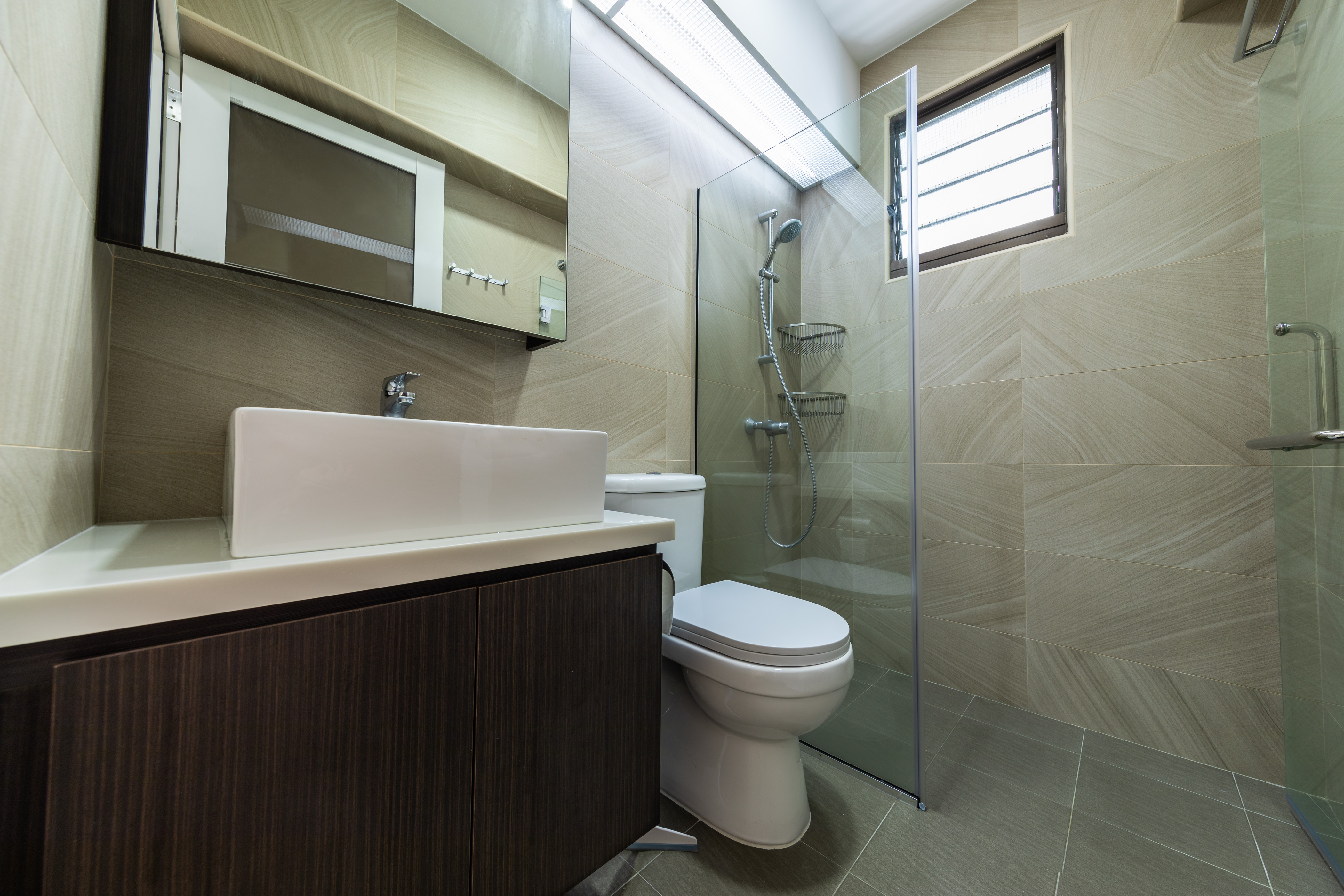 Modern Design - Bathroom - HDB 4 Room - Design by Renozone Interior Design House