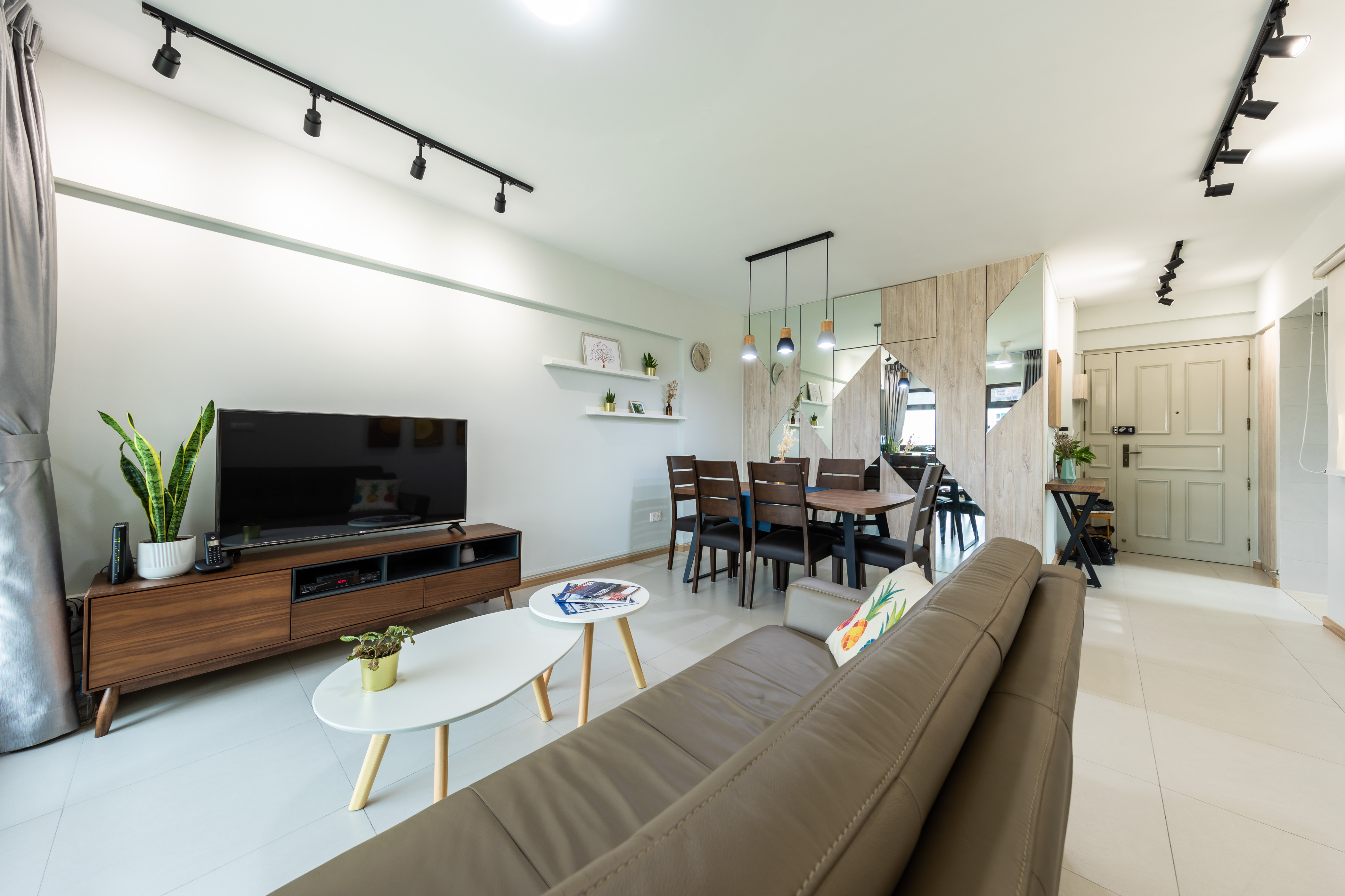 Modern Design - Living Room - HDB 4 Room - Design by Renozone Interior Design House