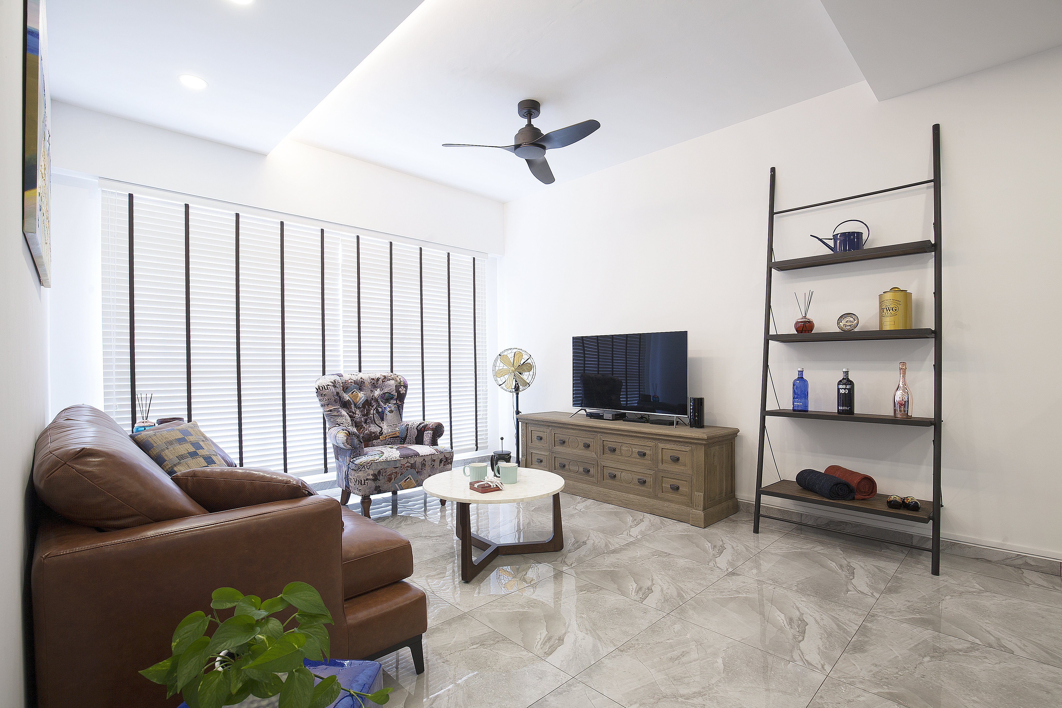 Scandinavian Design - Living Room - HDB 4 Room - Design by Renozone Interior Design House
