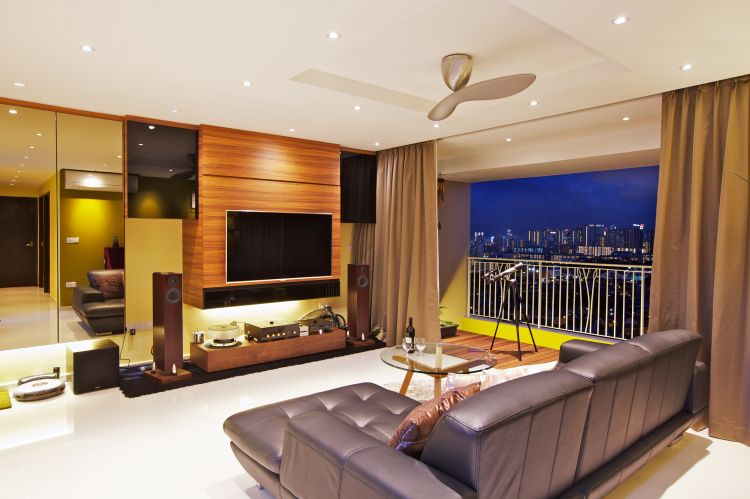 Modern, Tropical Design - Living Room - HDB 3 Room - Design by Renozone Interior Design House