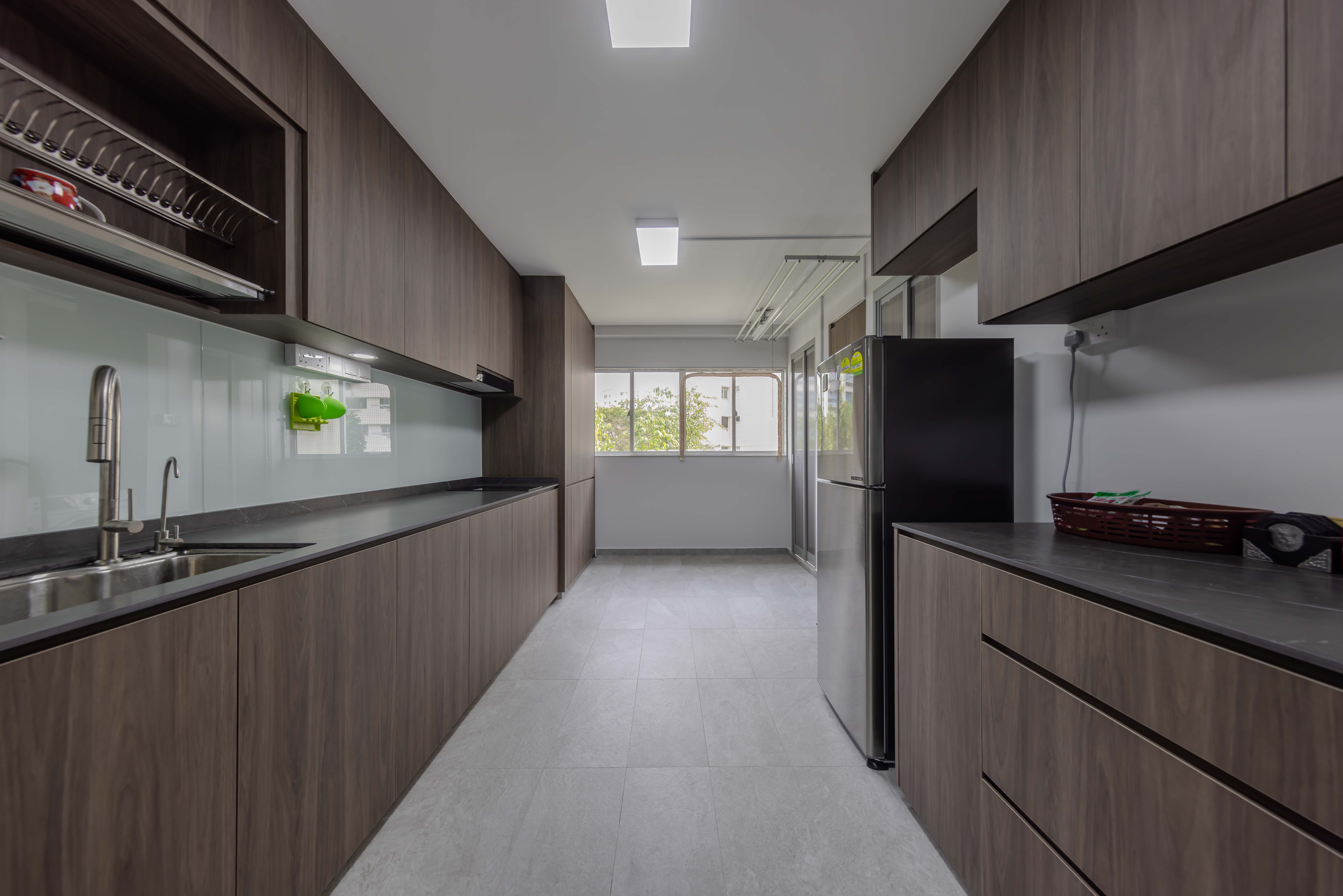 Industrial, Modern Design - Kitchen - HDB 3 Room - Design by Renozone Interior Design House
