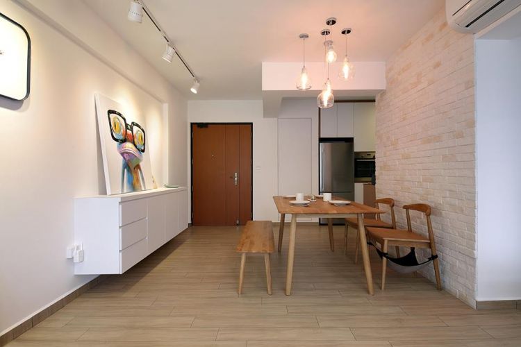 Country, Scandinavian Design - Dining Room - HDB 4 Room - Design by Renozone Interior Design House