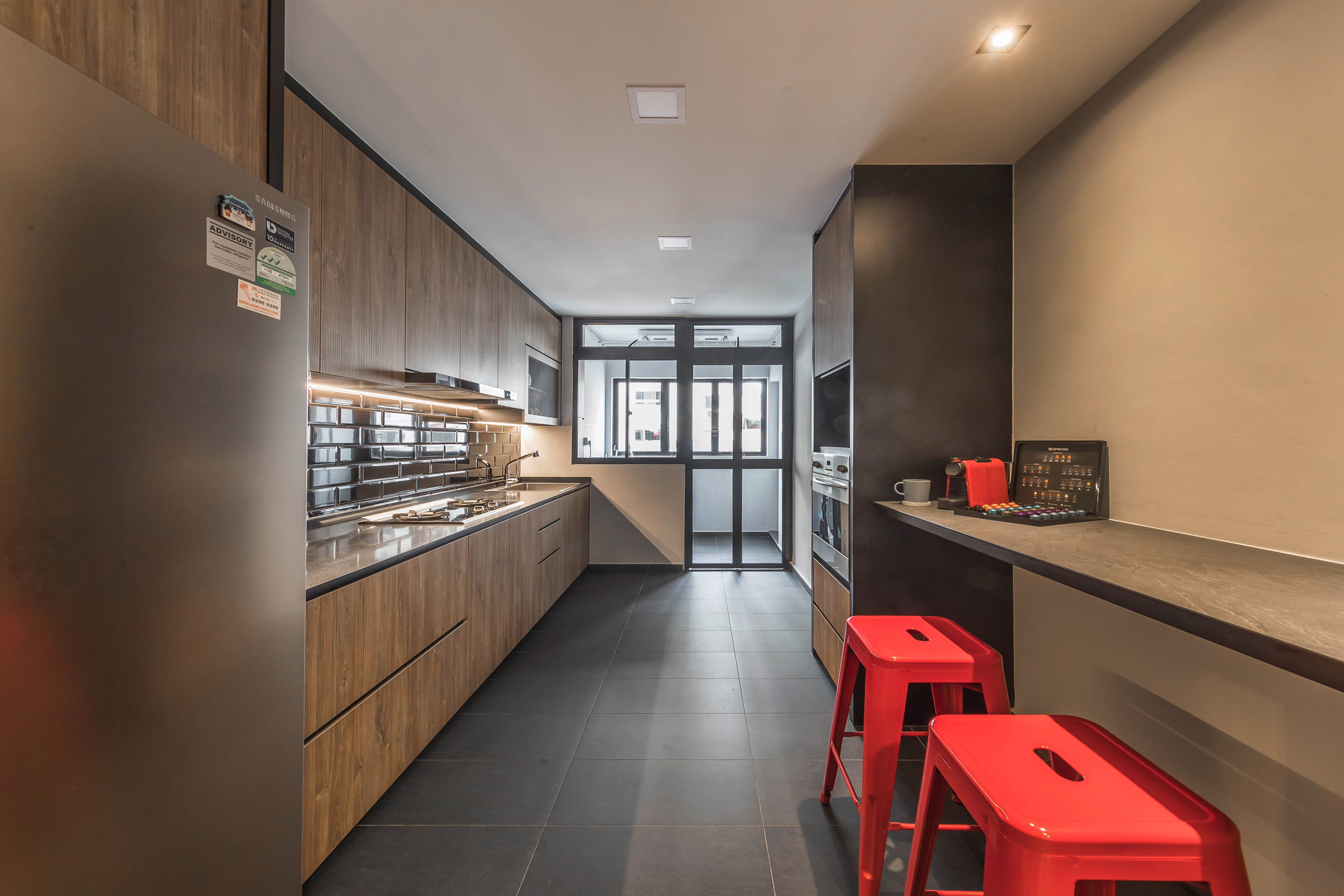 Industrial, Modern Design - Kitchen - HDB 4 Room - Design by Renozone Interior Design House