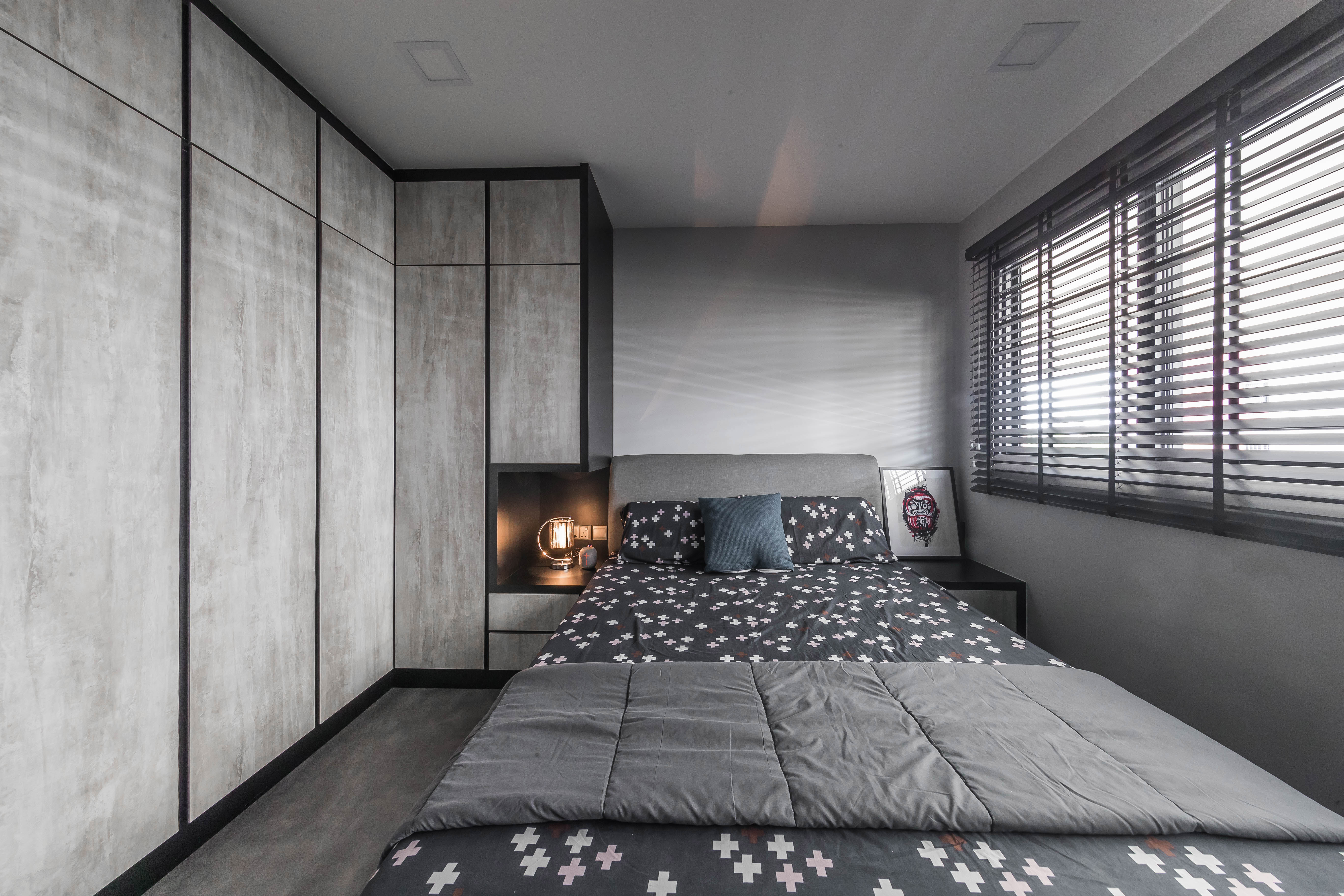 Industrial, Modern Design - Bedroom - HDB 4 Room - Design by Renozone Interior Design House