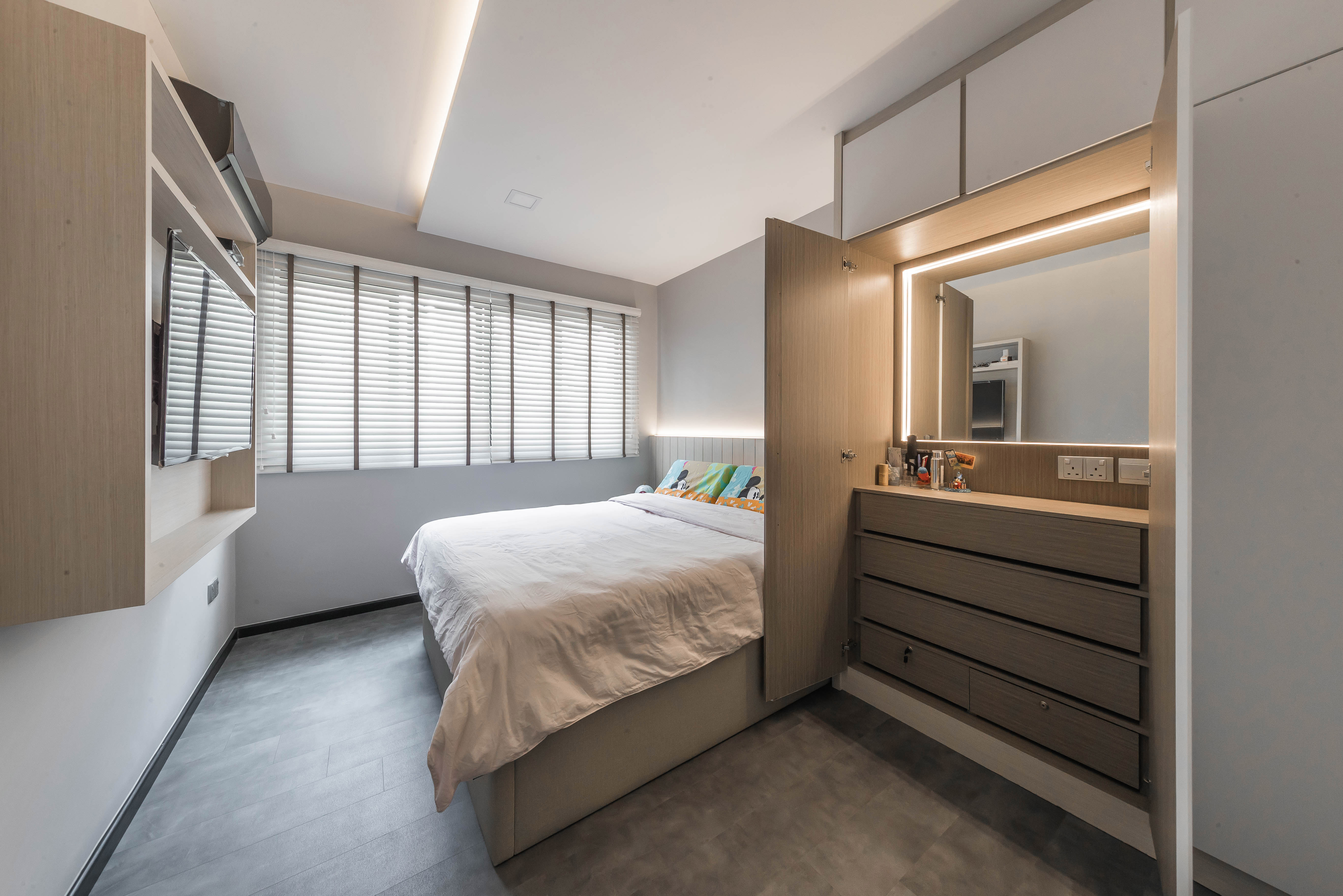 Industrial, Modern Design - Bedroom - HDB 4 Room - Design by Renozone Interior Design House