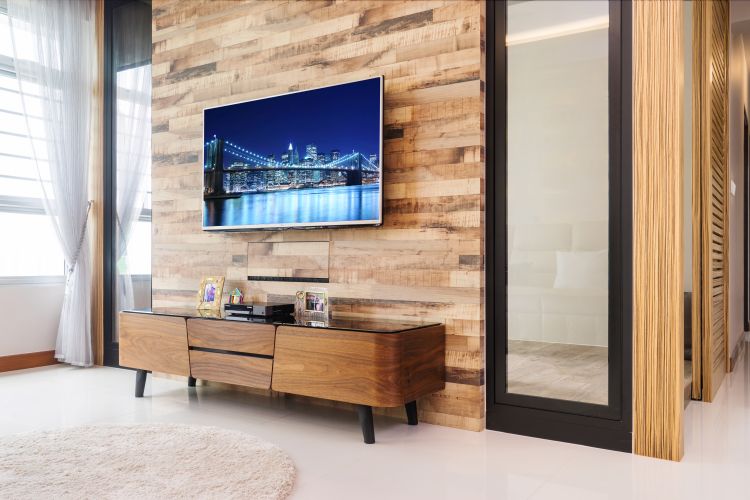 Contemporary, Scandinavian Design - Living Room - HDB 5 Room - Design by Renozone Interior Design House