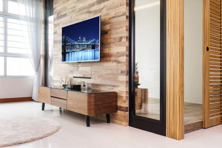Contemporary, Scandinavian Design - Living Room - HDB 5 Room - Design by Renozone Interior Design House