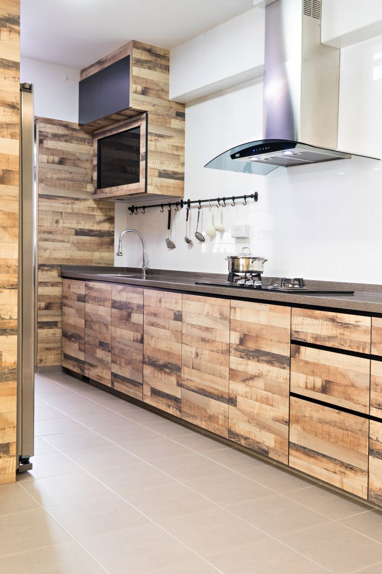 Contemporary, Scandinavian Design - Kitchen - HDB 5 Room - Design by Renozone Interior Design House