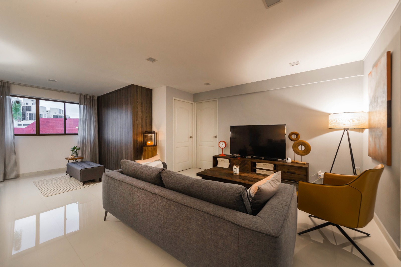 Eclectic, Retro Design - Living Room - HDB 4 Room - Design by Renozone Interior Design House