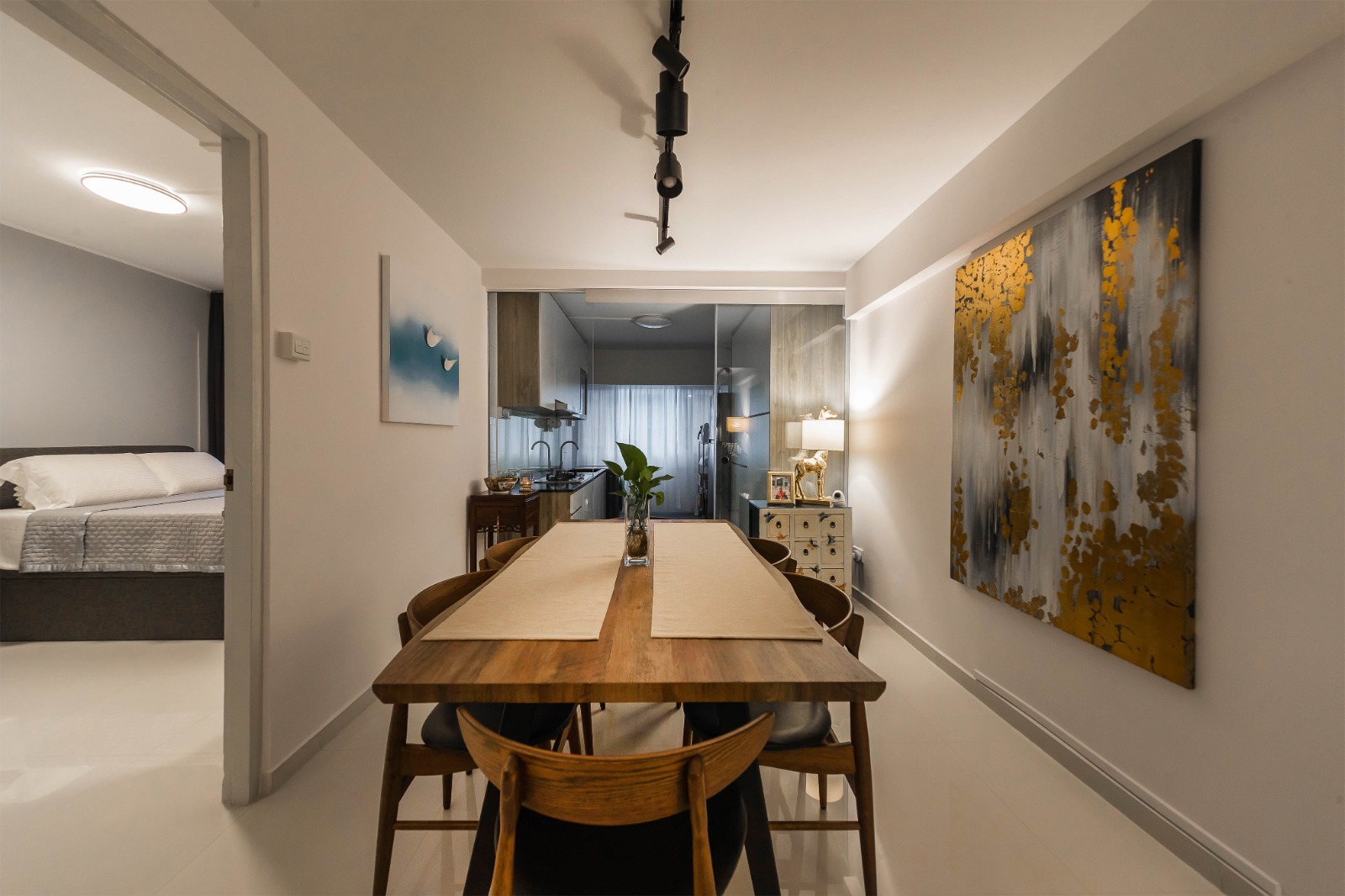 Eclectic, Retro Design - Dining Room - HDB 4 Room - Design by Renozone Interior Design House