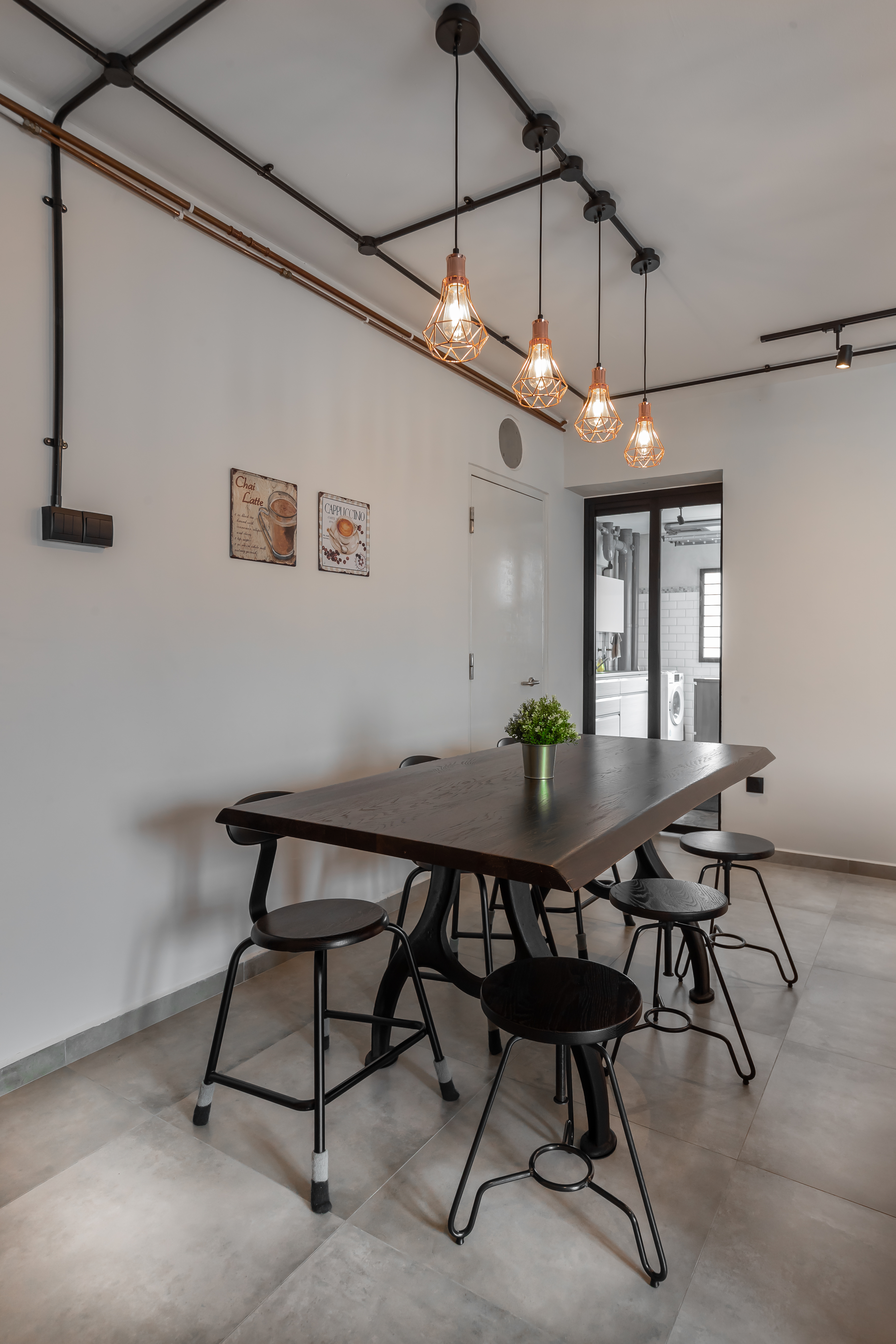 Industrial, Scandinavian Design - Dining Room - HDB 4 Room - Design by Renozone Interior Design House