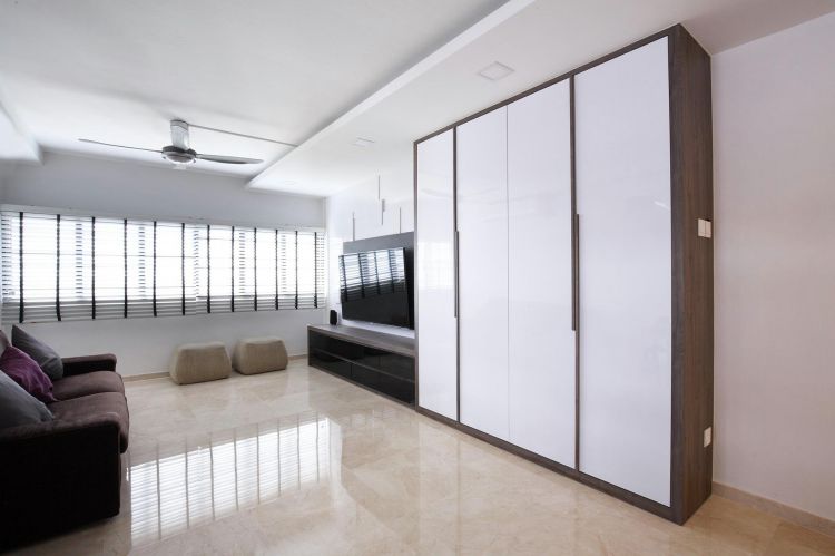 Contemporary, Minimalist, Modern Design - Living Room - HDB 5 Room - Design by Renozone Interior Design House