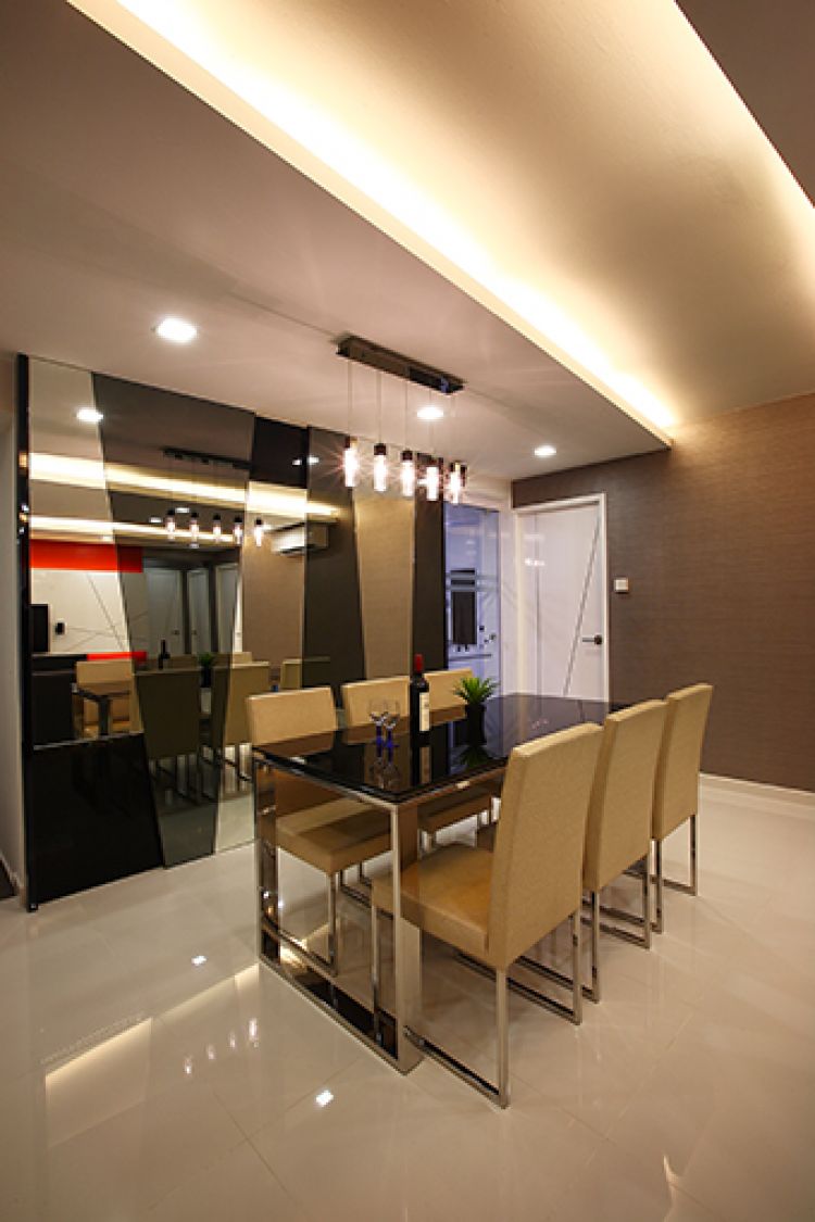 Contemporary, Modern Design - Dining Room - HDB 5 Room - Design by Renozone Interior Design House