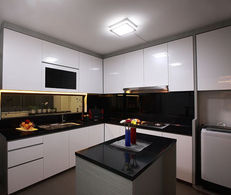 Contemporary, Modern Design - Kitchen - HDB 5 Room - Design by Renozone Interior Design House