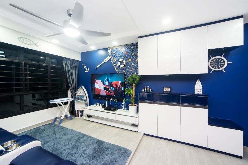 Classical, Contemporary, Modern Design - Living Room - HDB 4 Room - Design by Renozone Interior Design House