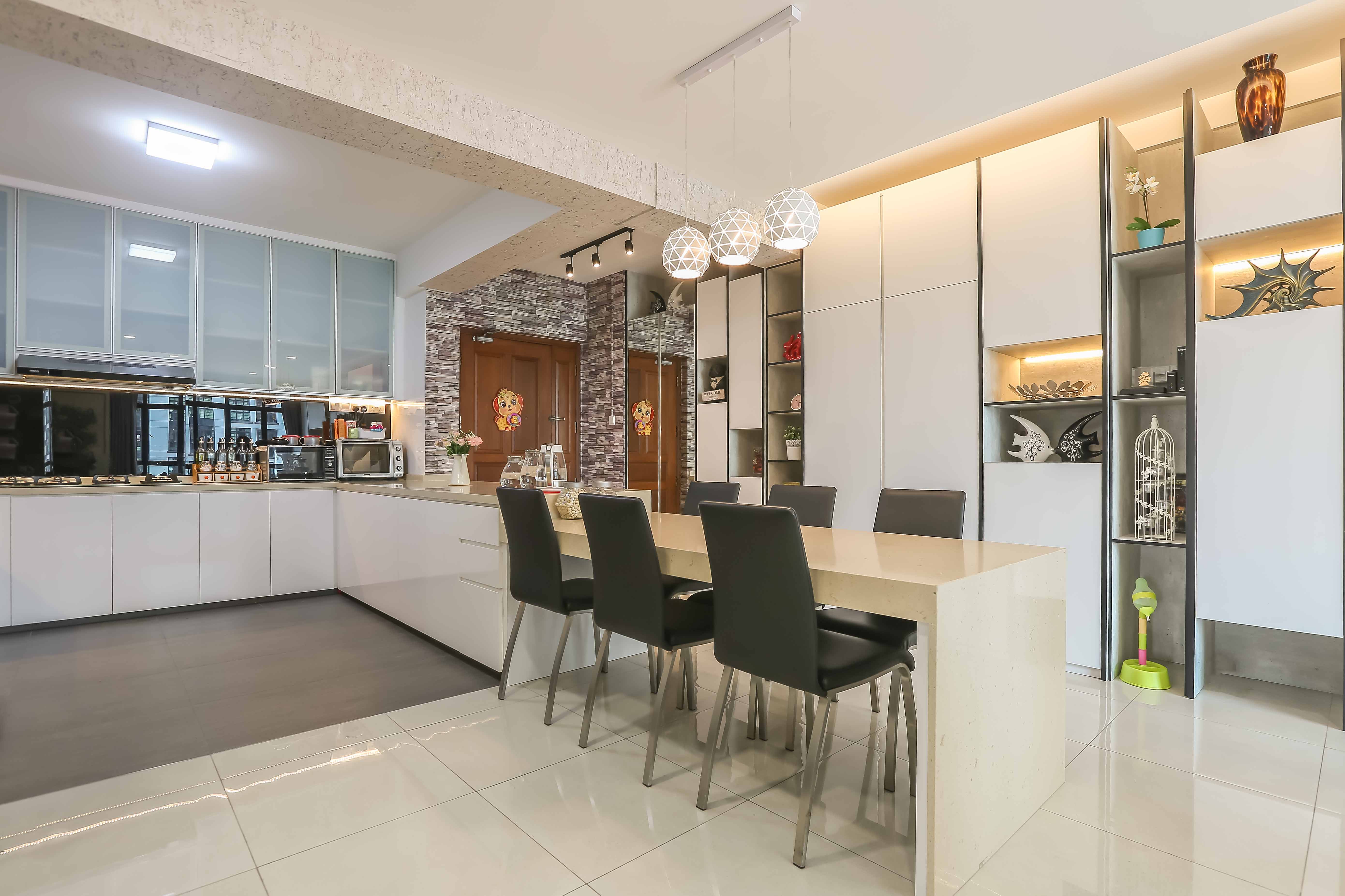 Modern Design - Dining Room - Condominium - Design by Renozone Interior Design House