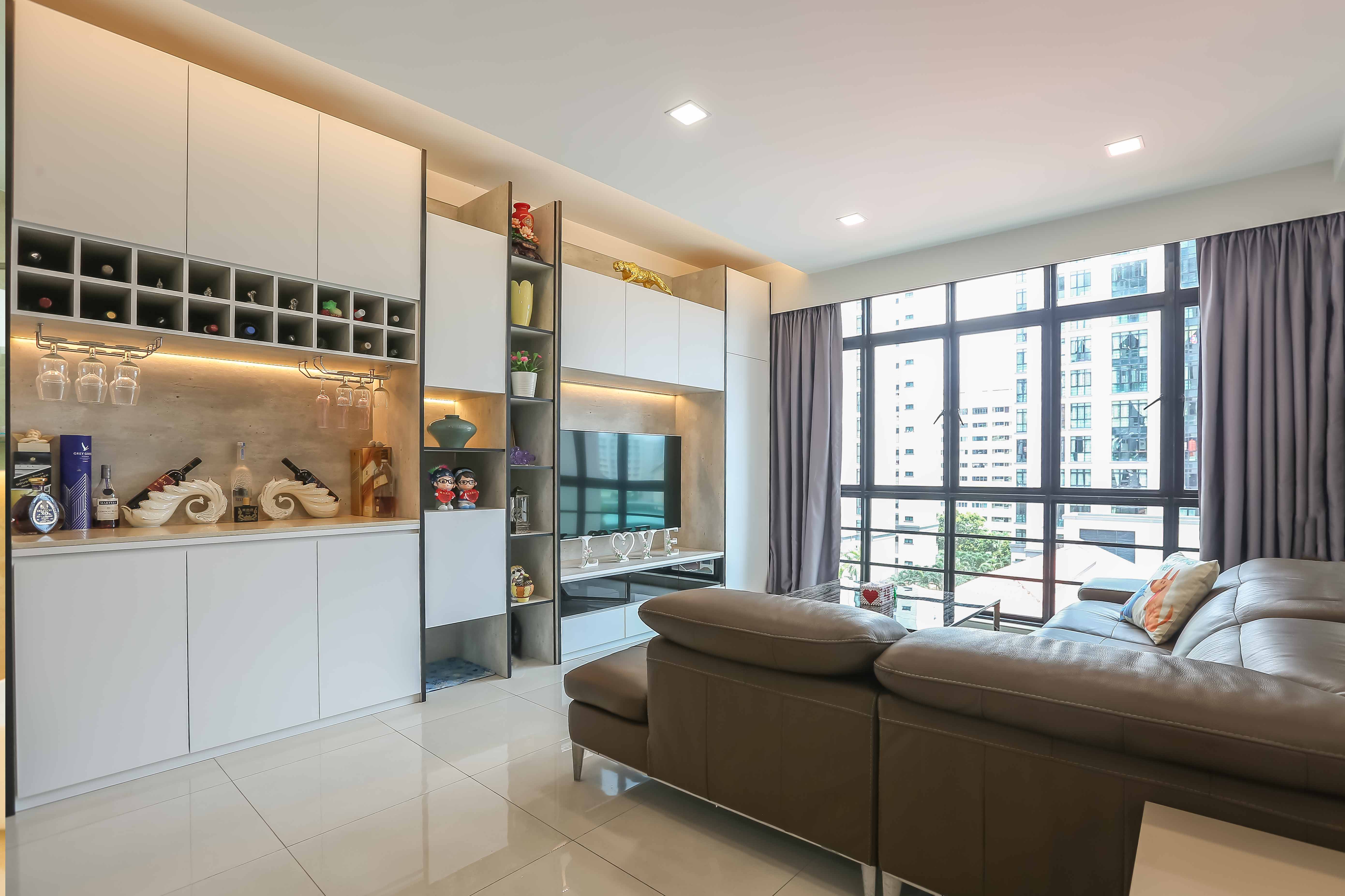Modern Design - Living Room - Condominium - Design by Renozone Interior Design House