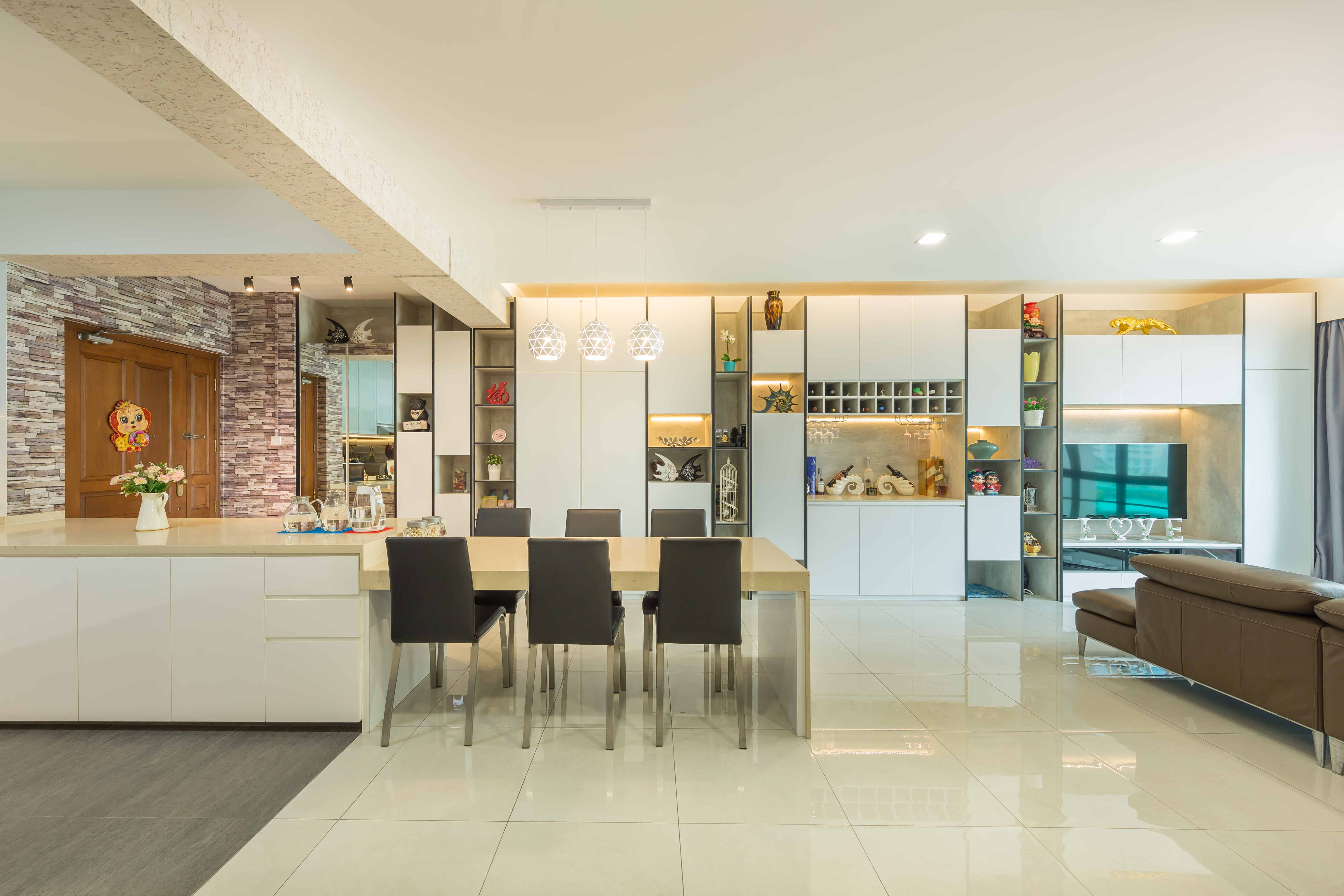 Modern Design - Living Room - Condominium - Design by Renozone Interior Design House