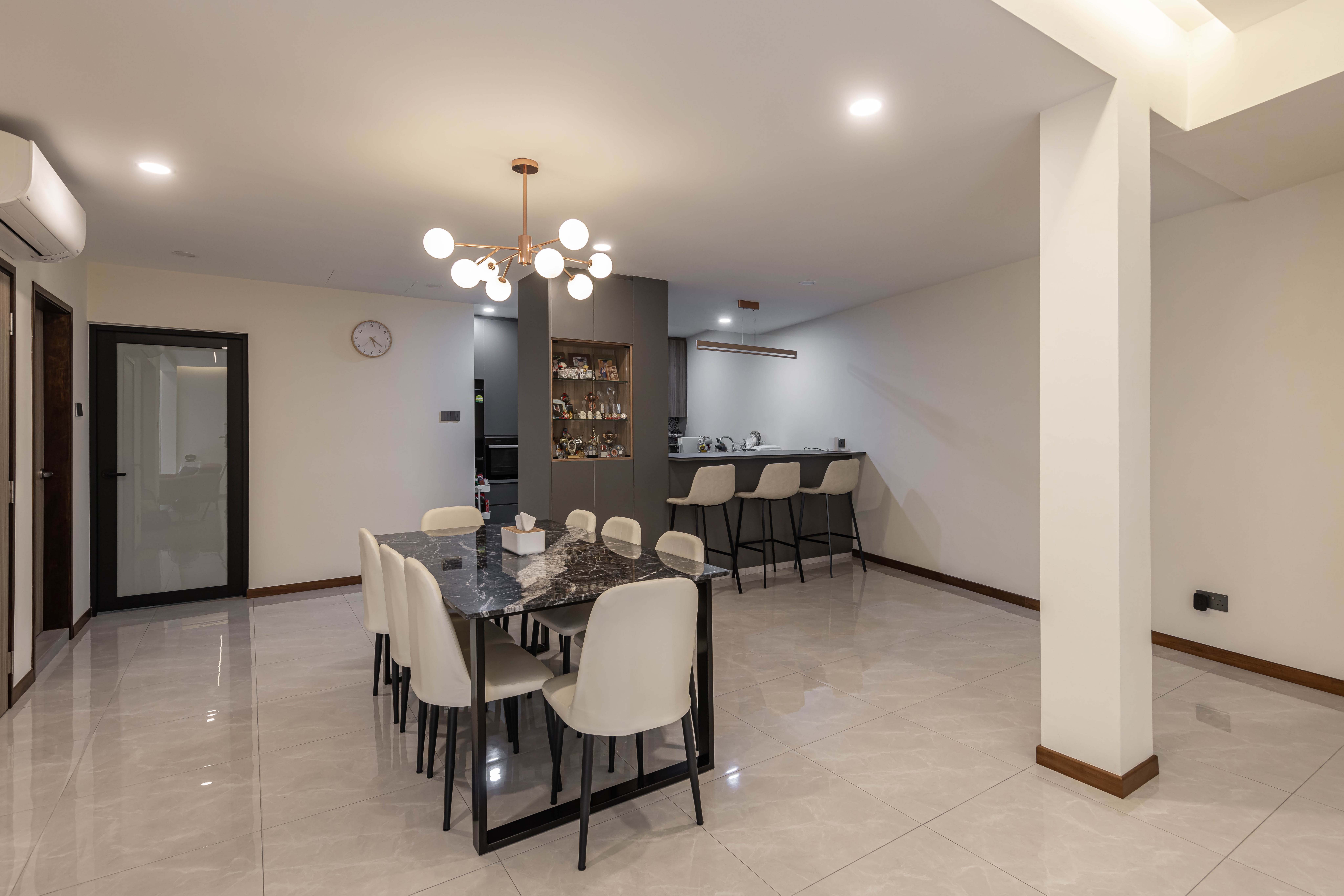 Contemporary, Modern Design - Dining Room - Landed House - Design by Renozone Interior Design House