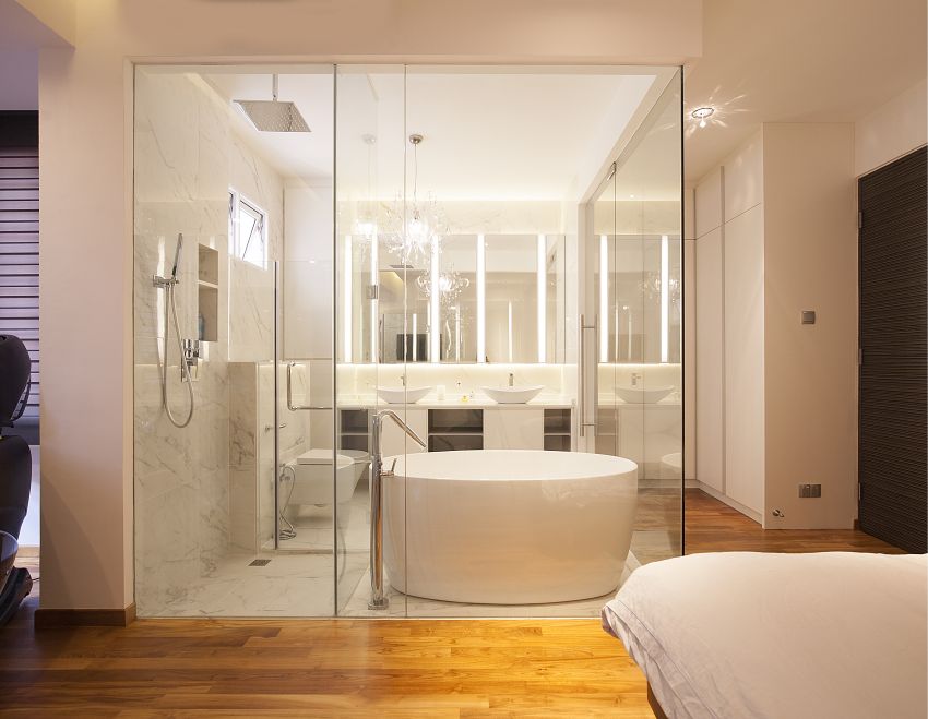 Contemporary, Minimalist, Modern Design - Bathroom - Landed House - Design by Renozone Interior Design House