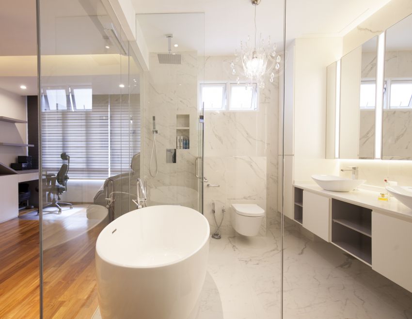 Contemporary, Minimalist, Modern Design - Bathroom - Landed House - Design by Renozone Interior Design House