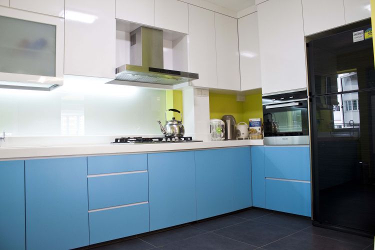 Contemporary, Modern Design - Kitchen - HDB 5 Room - Design by Renzz Interior Design Pte Ltd