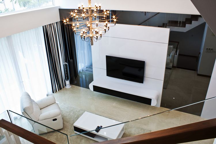 Contemporary, Minimalist Design - Living Room - Landed House - Design by Renzz Interior Design Pte Ltd