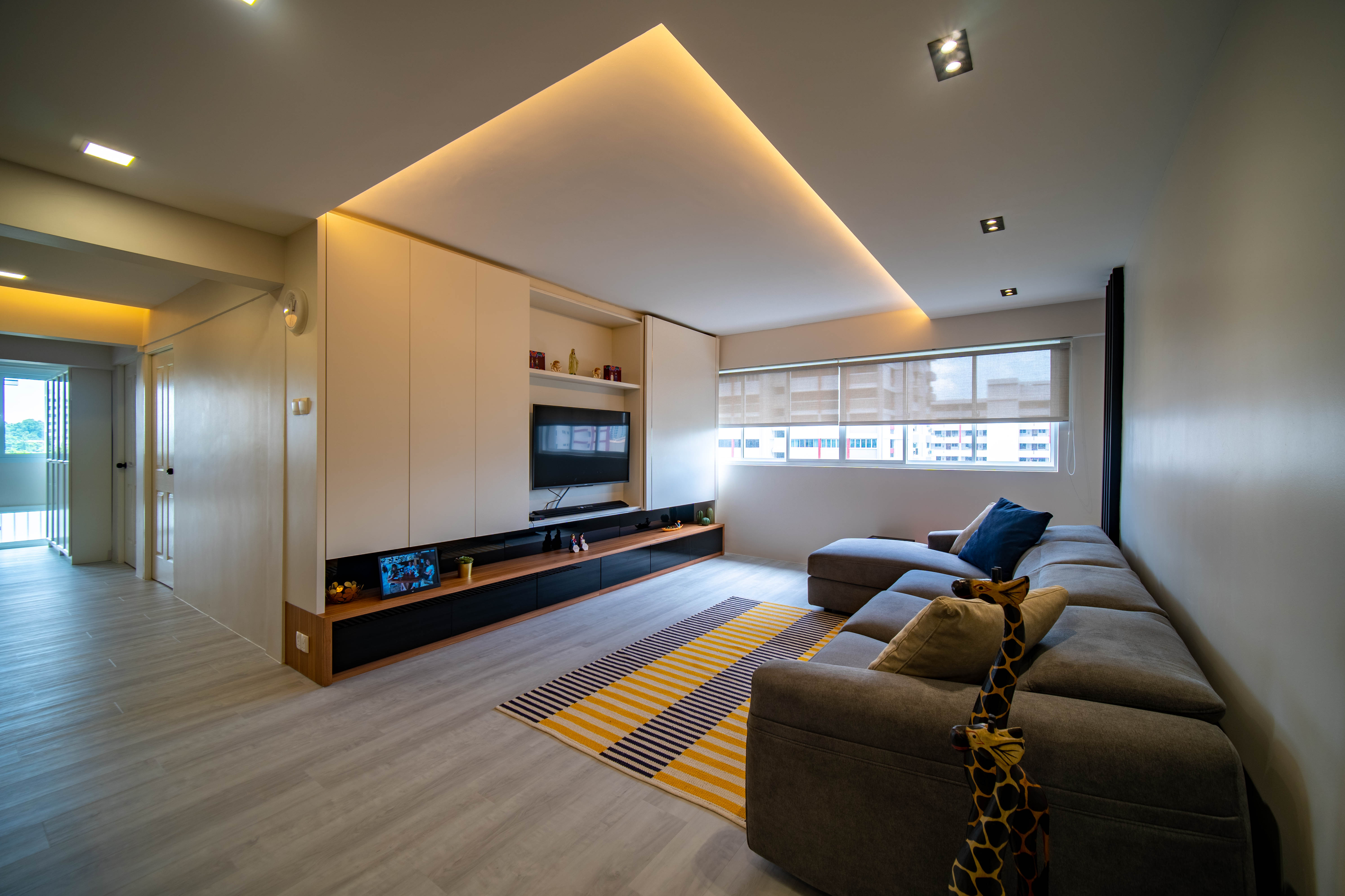 Contemporary Design - Living Room - HDB 4 Room - Design by Rezt+Relax Interior Design