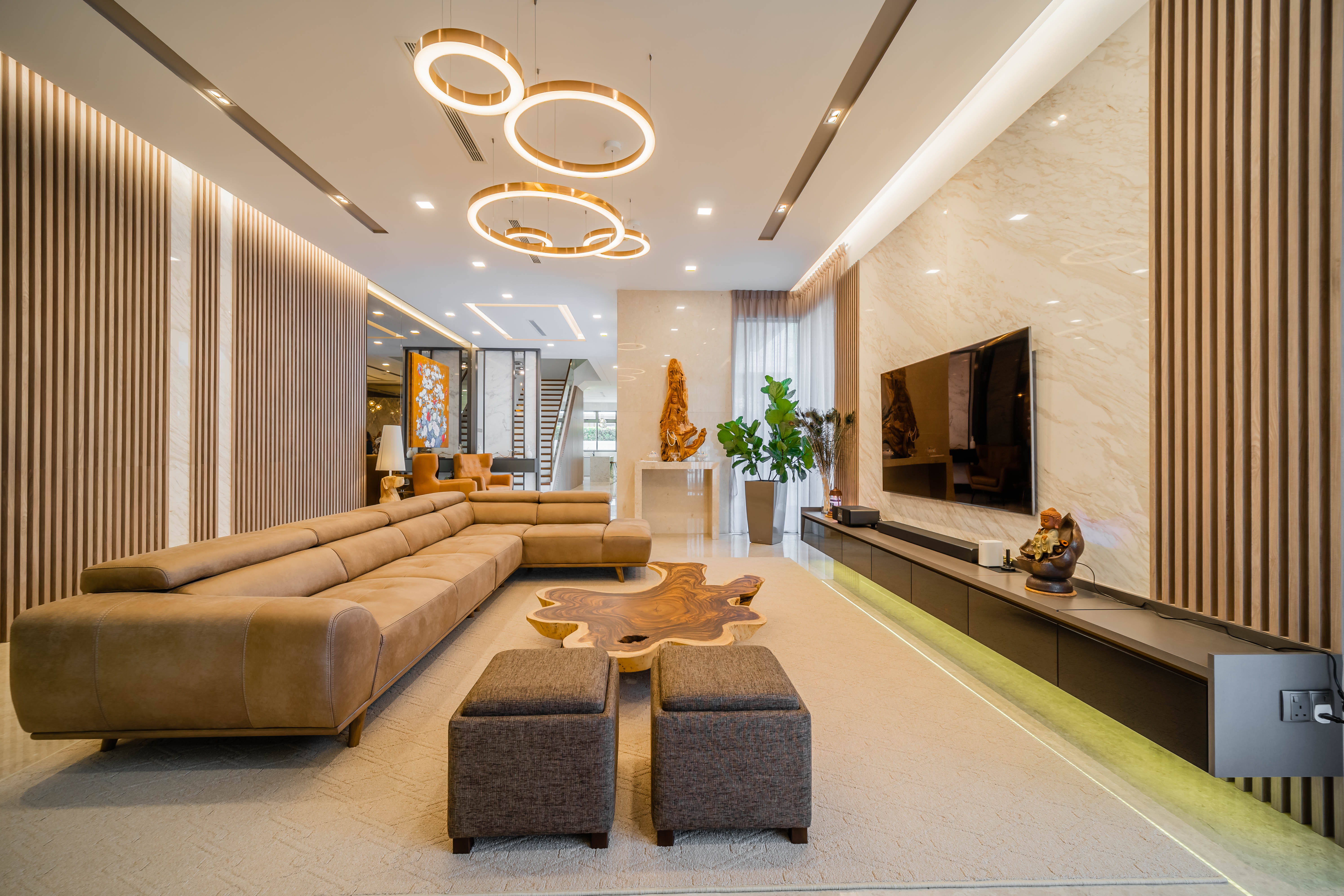 Modern, Tropical Design - Living Room - Landed House - Design by Rezt+Relax Interior Design
