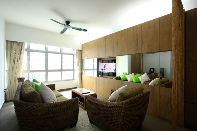 Contemporary, Minimalist, Scandinavian Design - Living Room - HDB 4 Room - Design by San Trading & Renovation Contractor