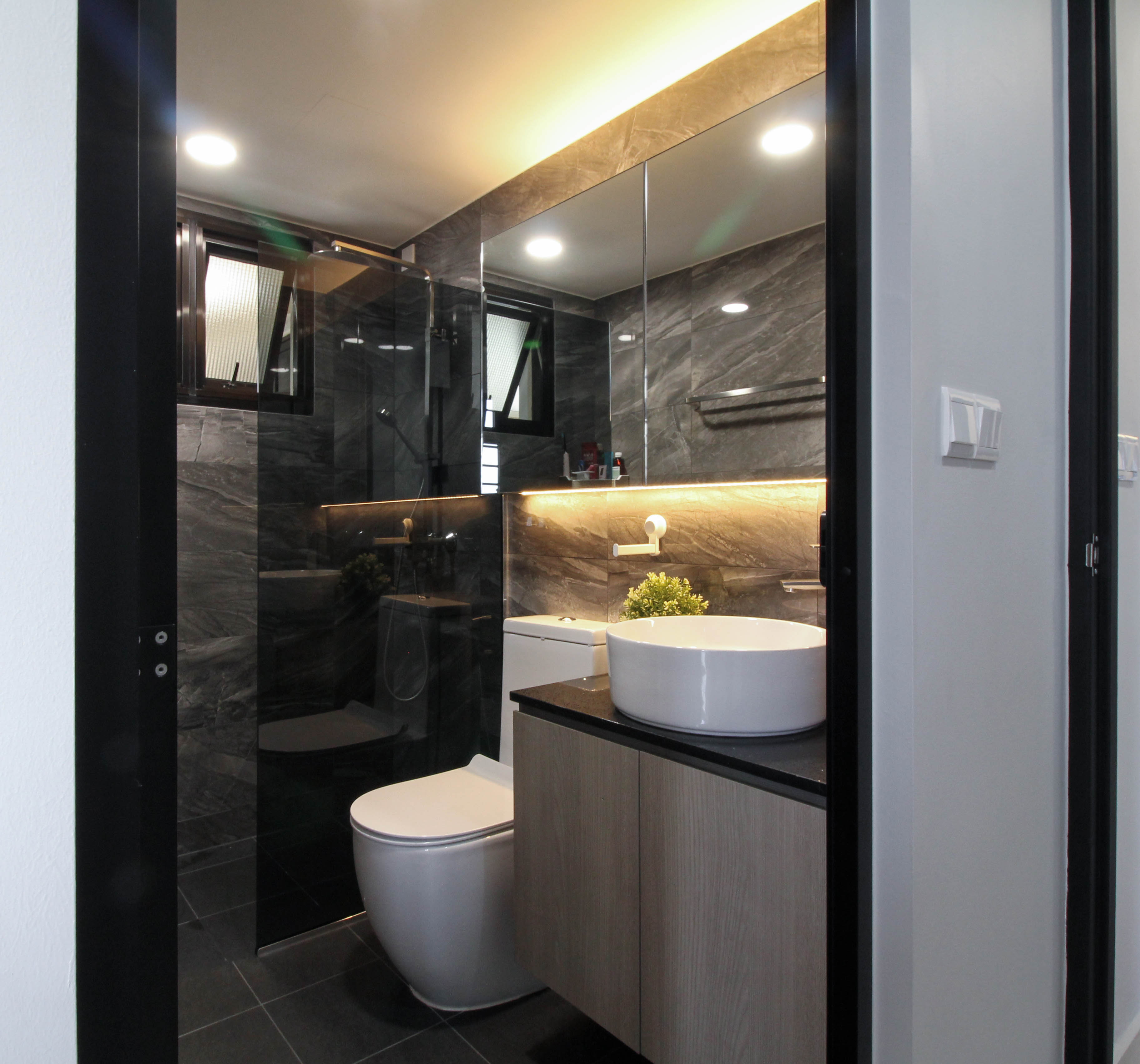 Contemporary, Minimalist, Modern Design - Bathroom - HDB 4 Room - Design by Sense & Semblance Pte Ltd