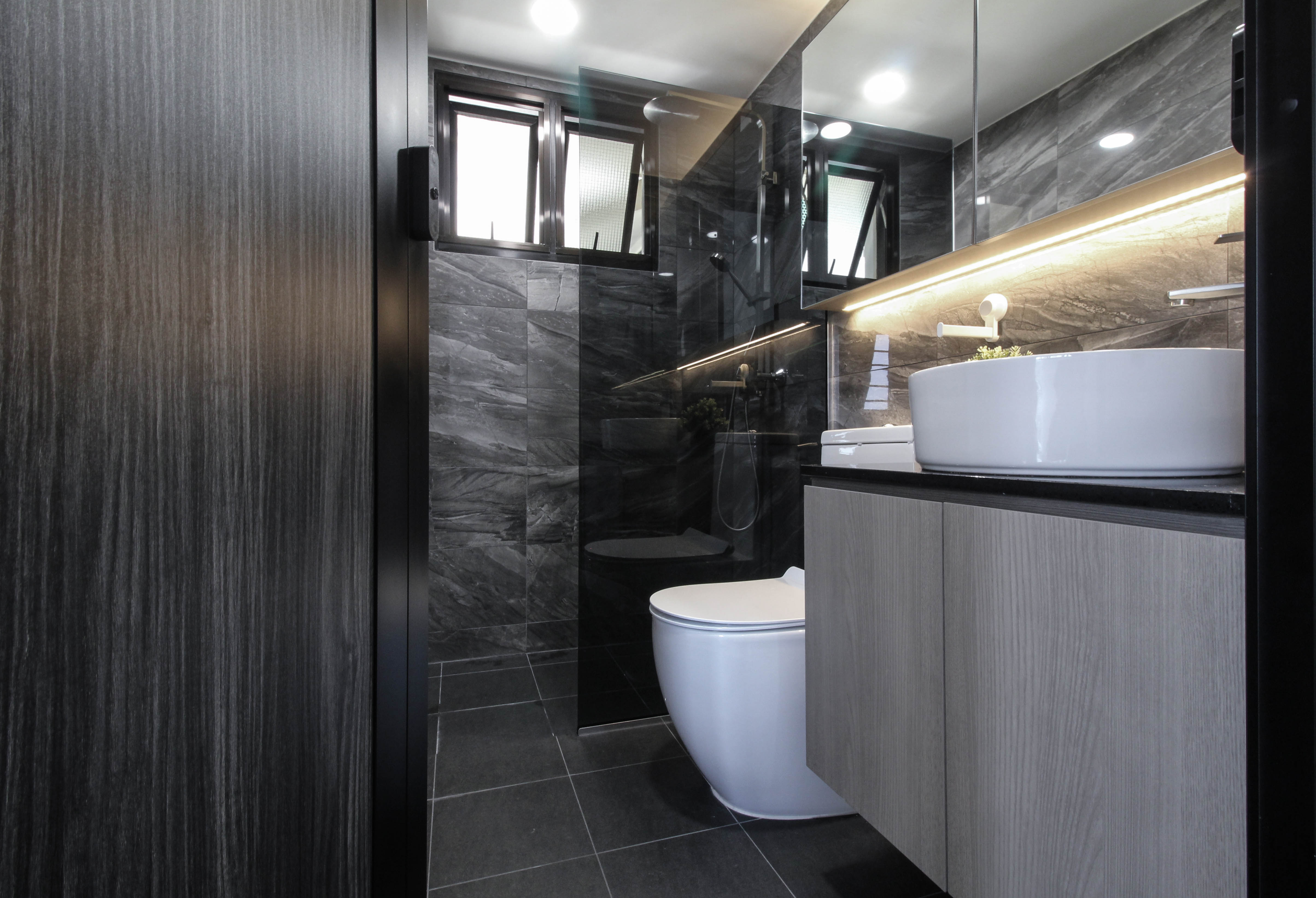 Contemporary, Minimalist, Modern Design - Bathroom - HDB 4 Room - Design by Sense & Semblance Pte Ltd