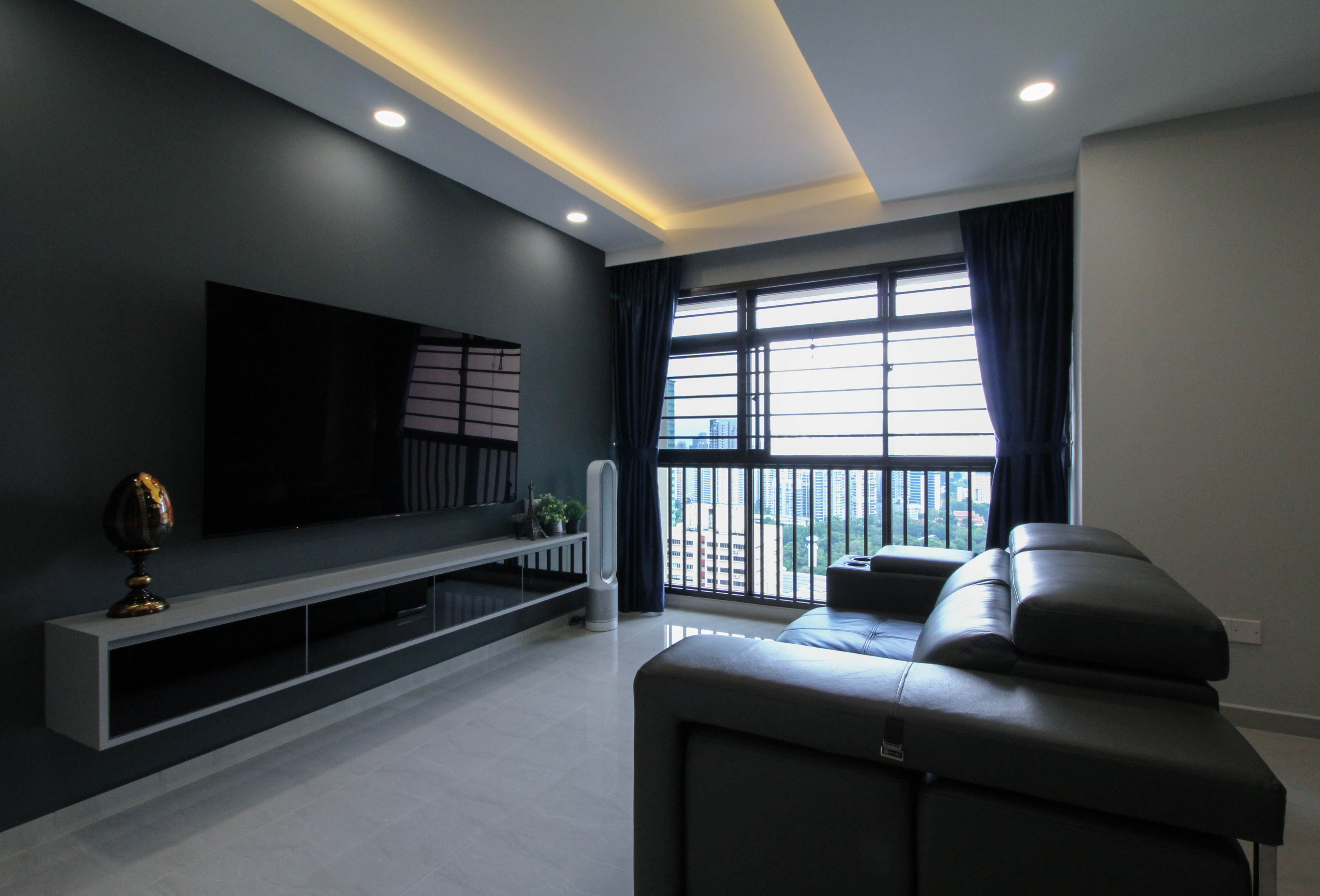 Contemporary, Minimalist, Modern Design - Living Room - HDB 4 Room - Design by Sense & Semblance Pte Ltd