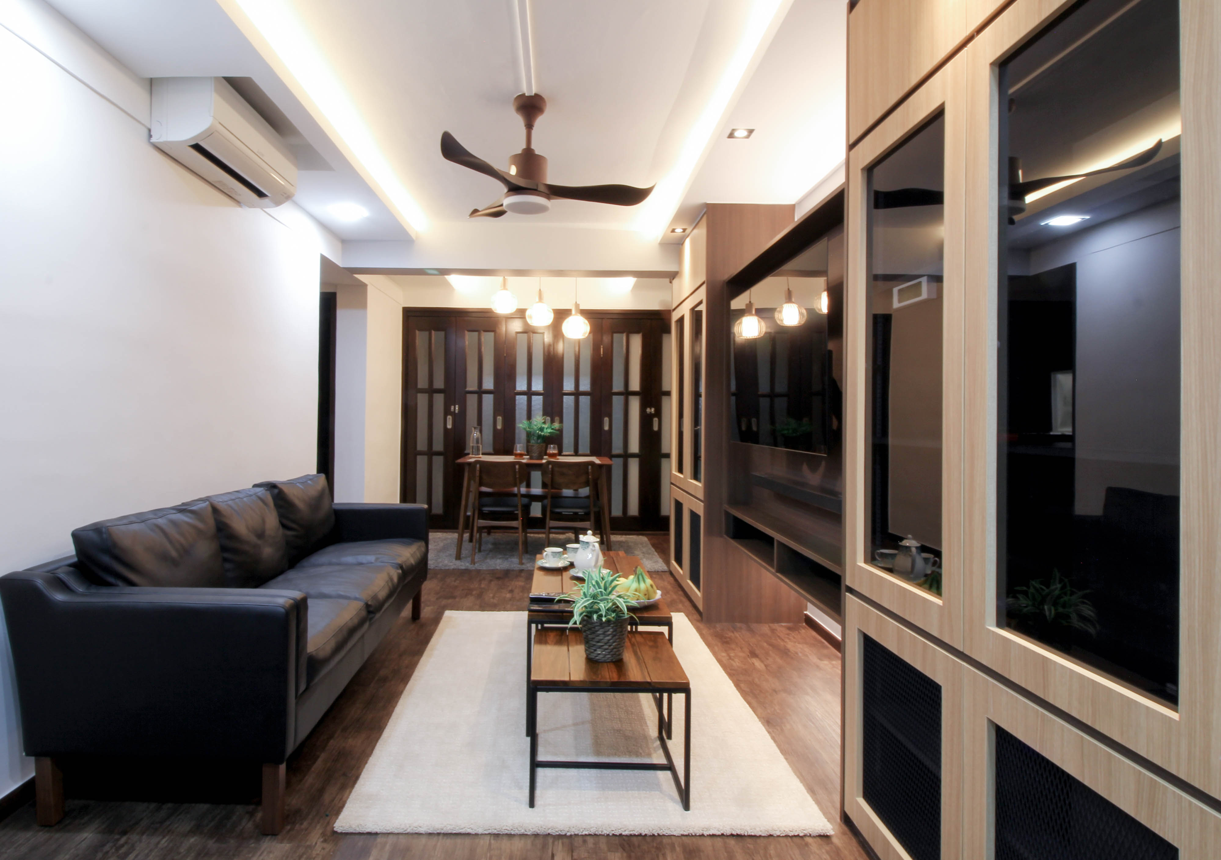 Contemporary, Industrial, Modern Design - Living Room - HDB 3 Room - Design by Sense & Semblance Pte Ltd