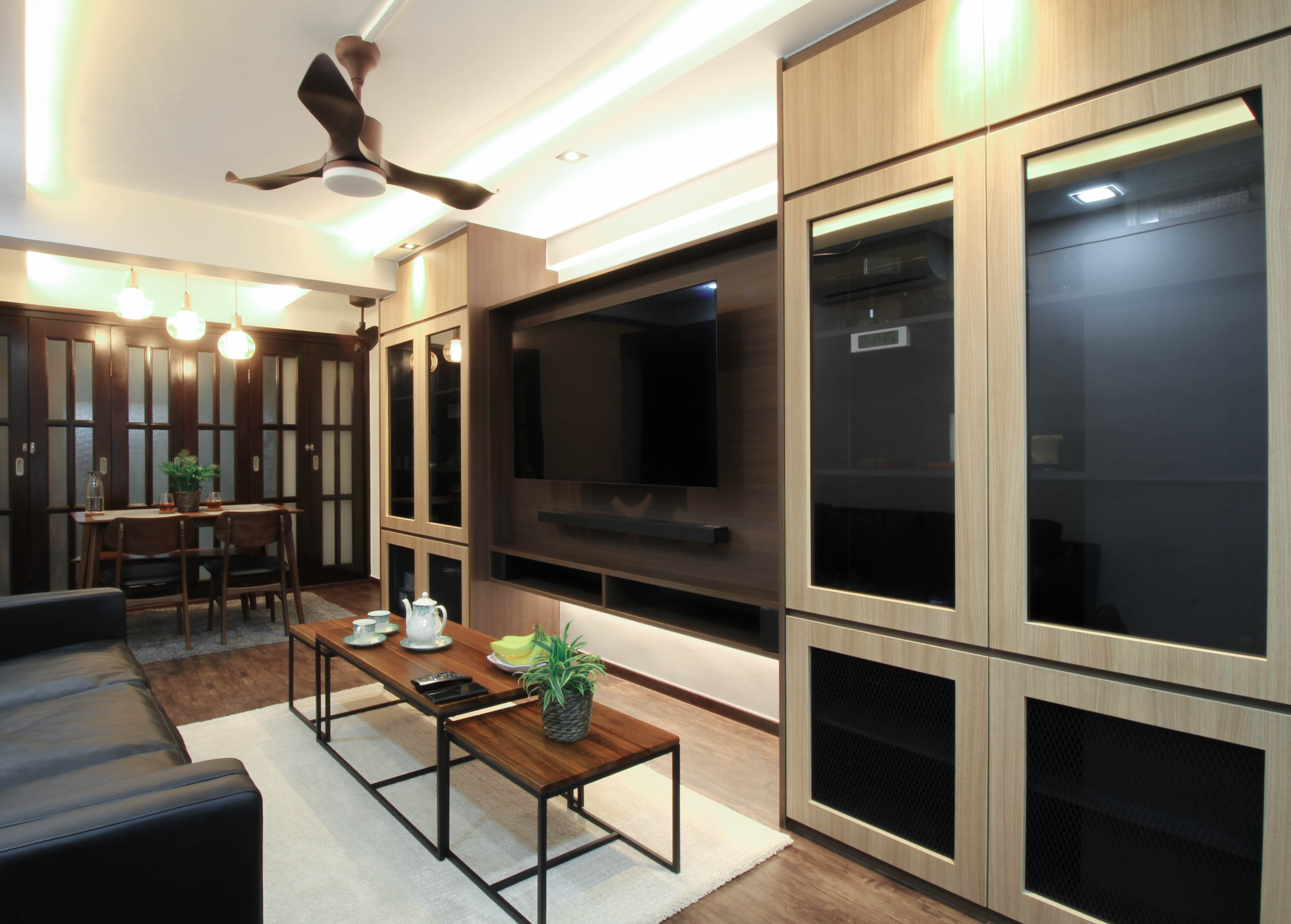 Contemporary, Industrial, Modern Design - Living Room - HDB 3 Room - Design by Sense & Semblance Pte Ltd