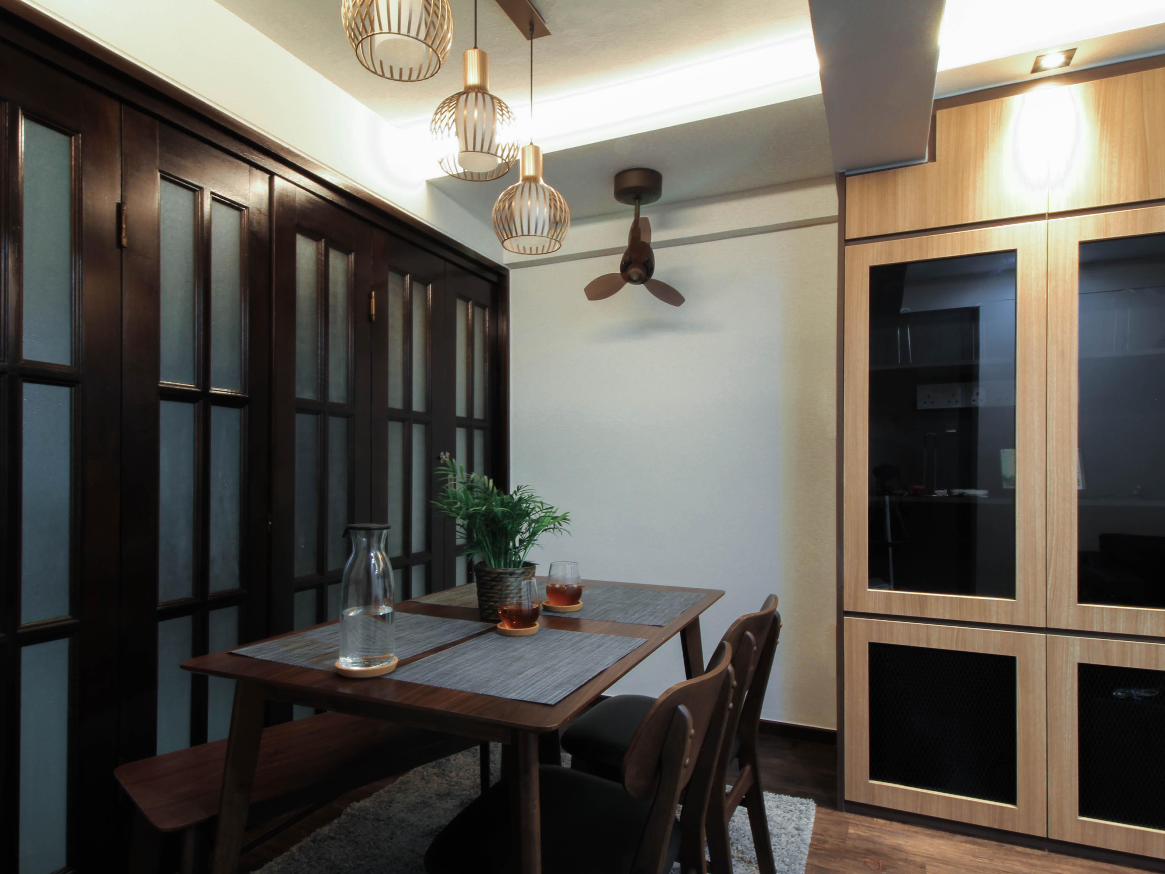 Contemporary, Industrial, Modern Design - Dining Room - HDB 3 Room - Design by Sense & Semblance Pte Ltd