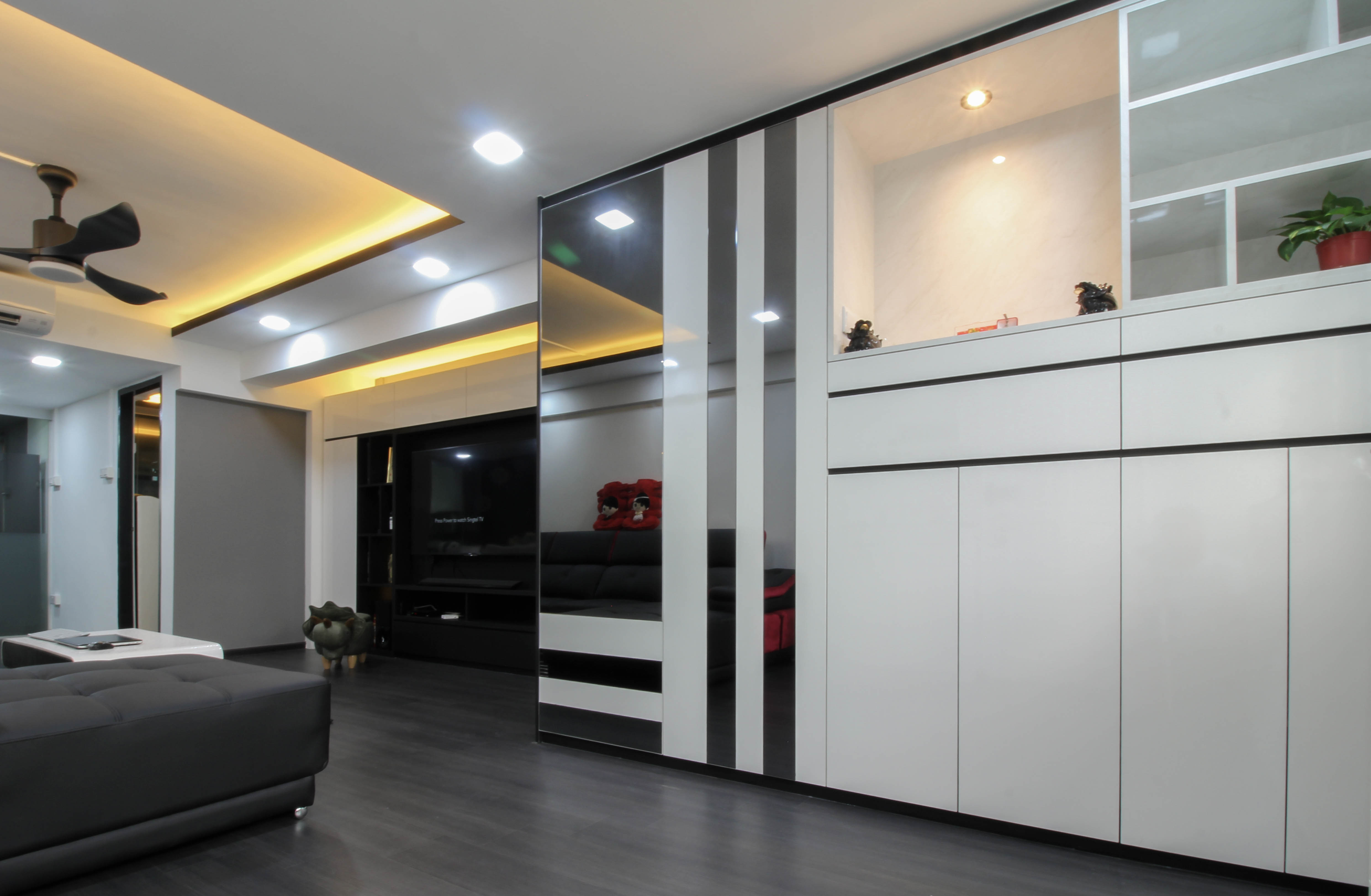 Contemporary, Modern Design - Living Room - HDB 4 Room - Design by Sense & Semblance Pte Ltd