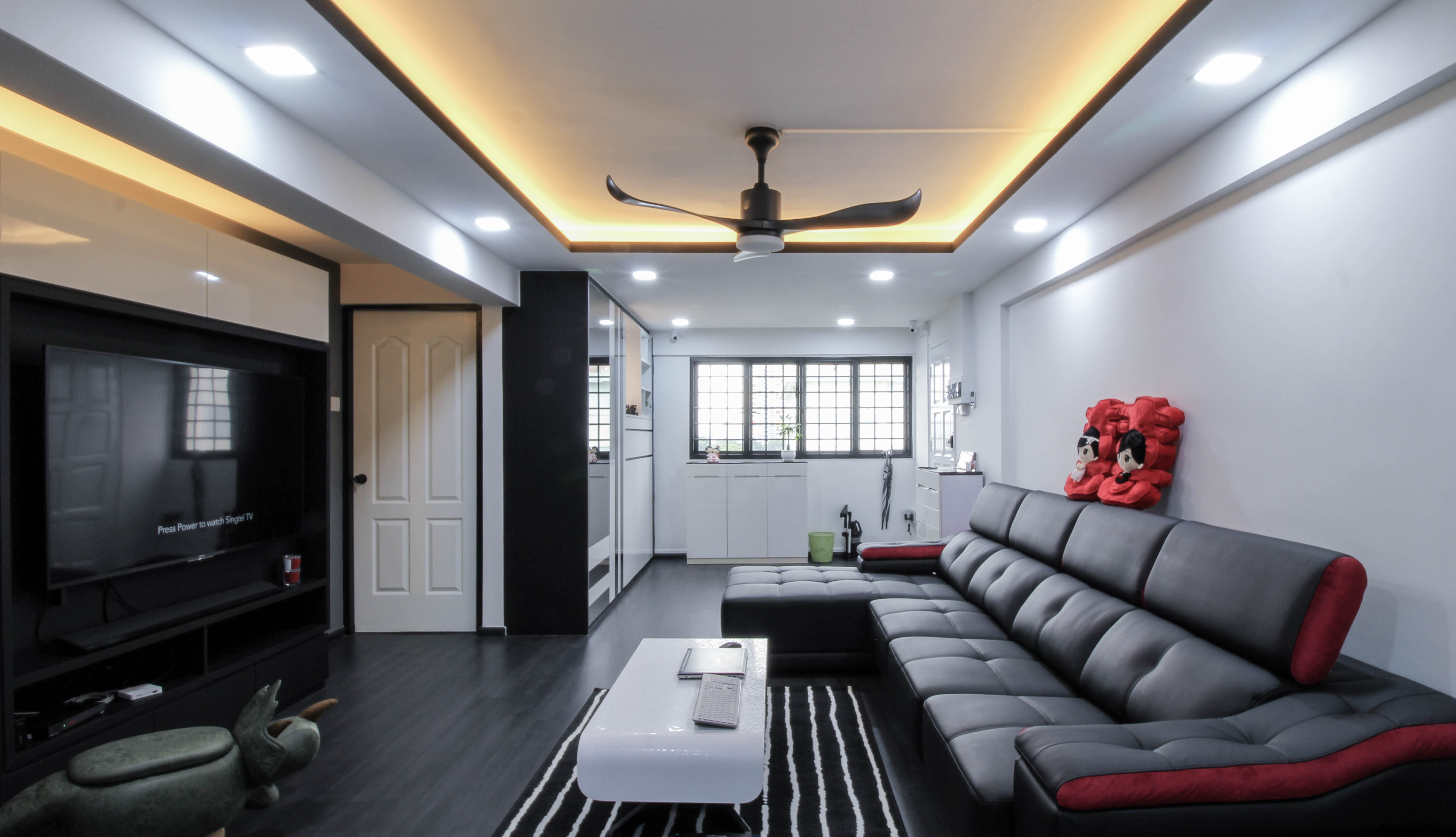 Contemporary, Modern Design - Living Room - HDB 4 Room - Design by Sense & Semblance Pte Ltd