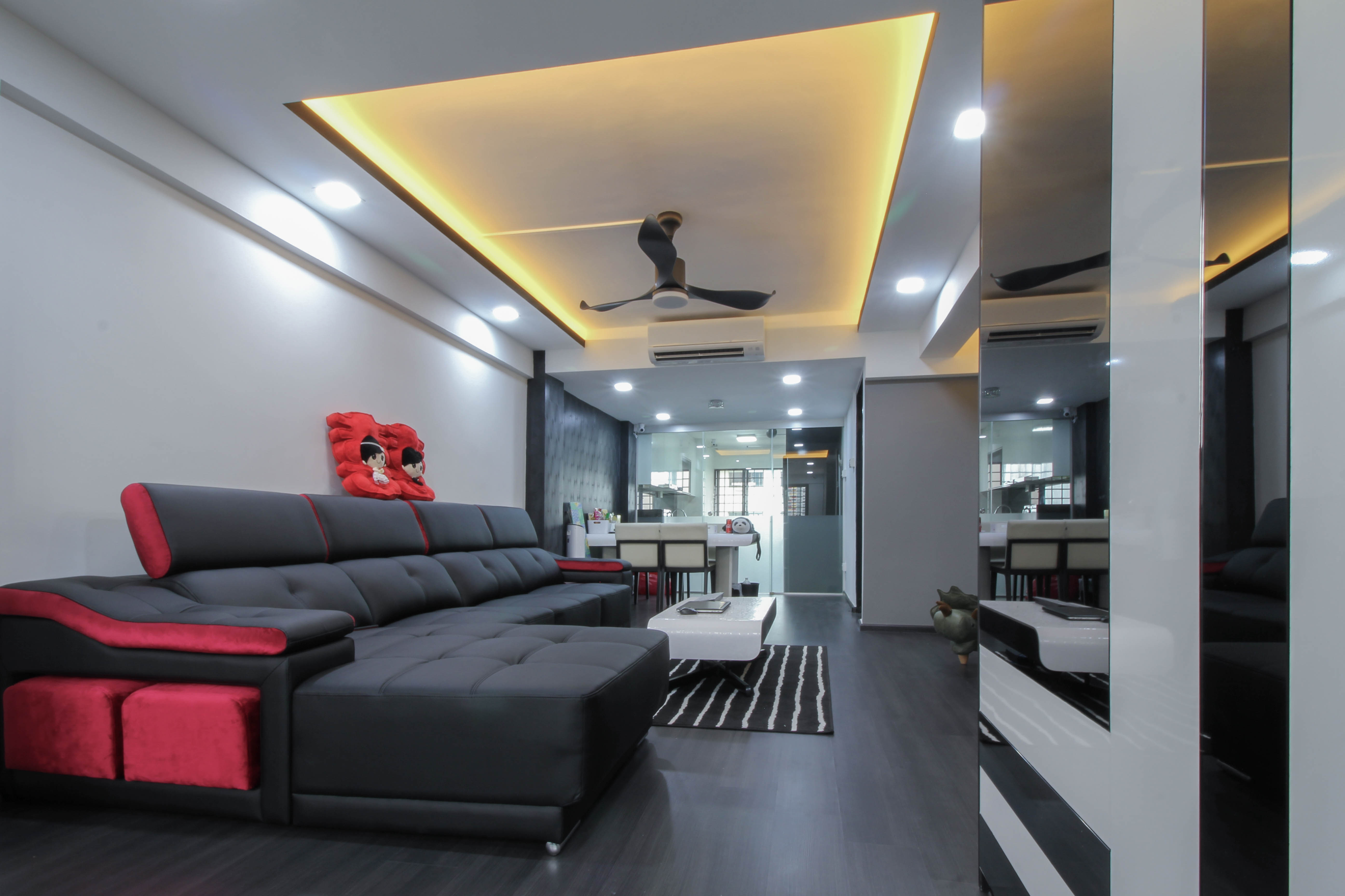 Contemporary, Modern Design - Living Room - HDB 4 Room - Design by Sense & Semblance Pte Ltd