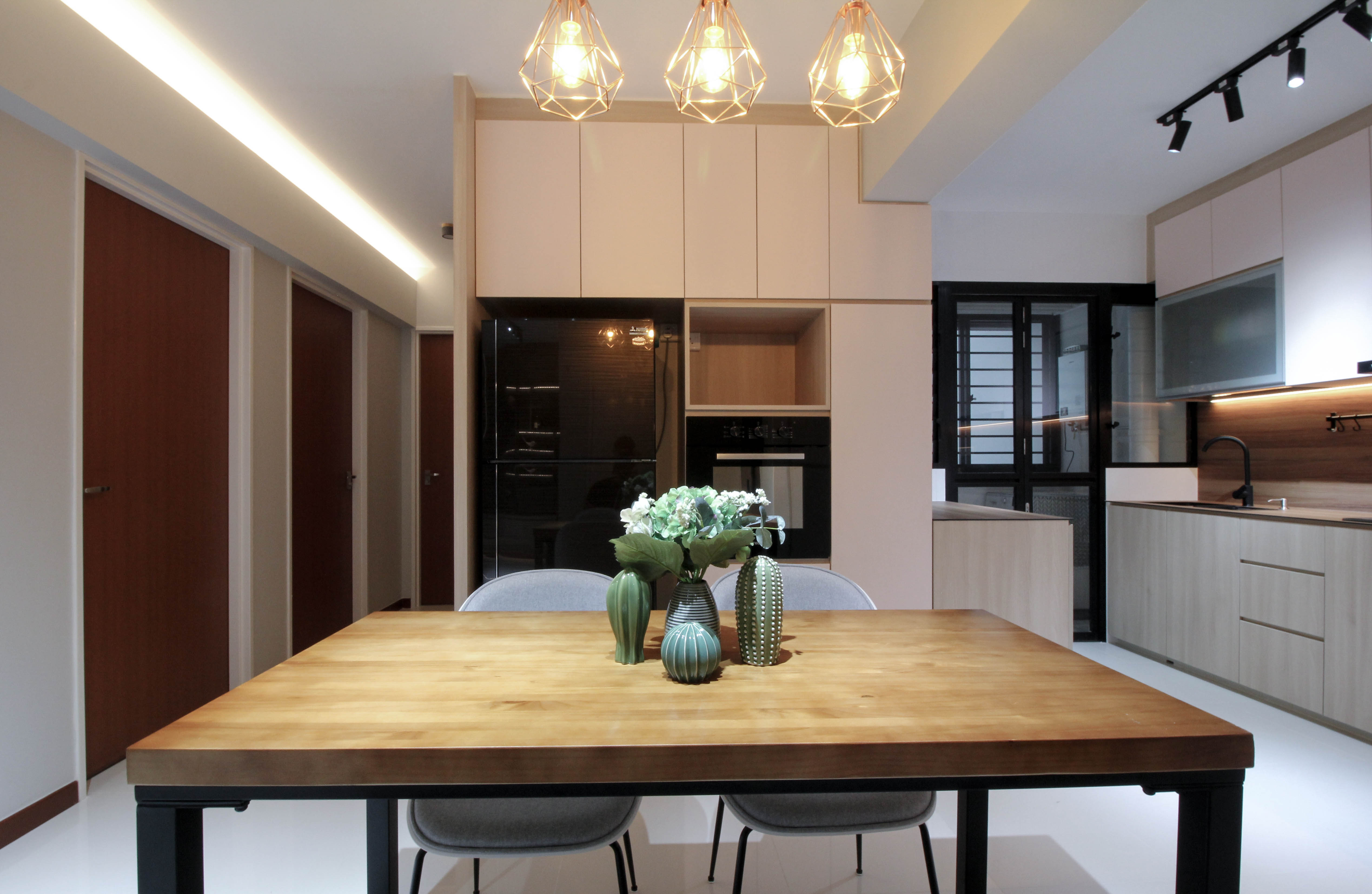 Contemporary Design - Dining Room - HDB 4 Room - Design by Sense & Semblance Pte Ltd