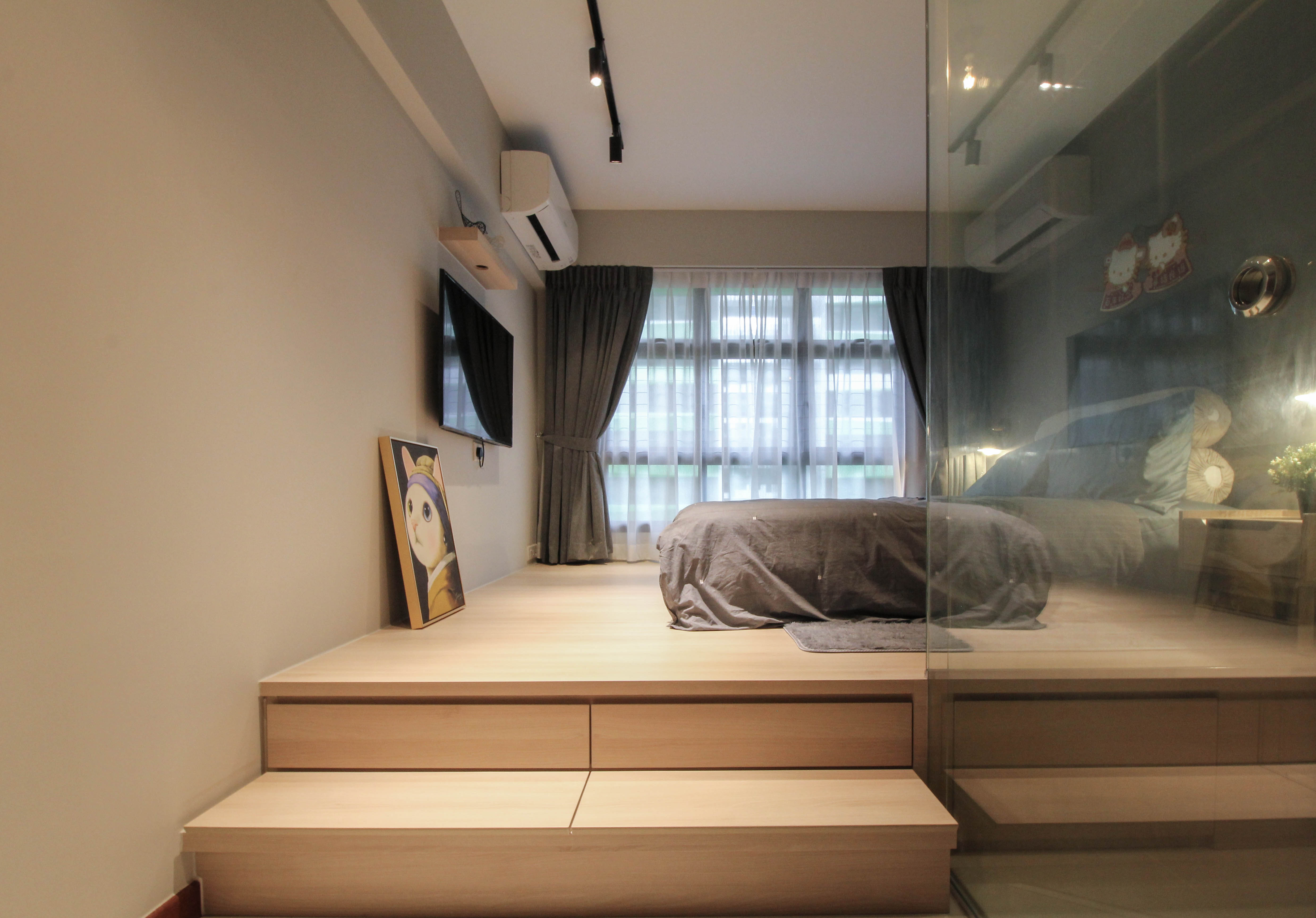 Contemporary Design - Bedroom - HDB 4 Room - Design by Sense & Semblance Pte Ltd