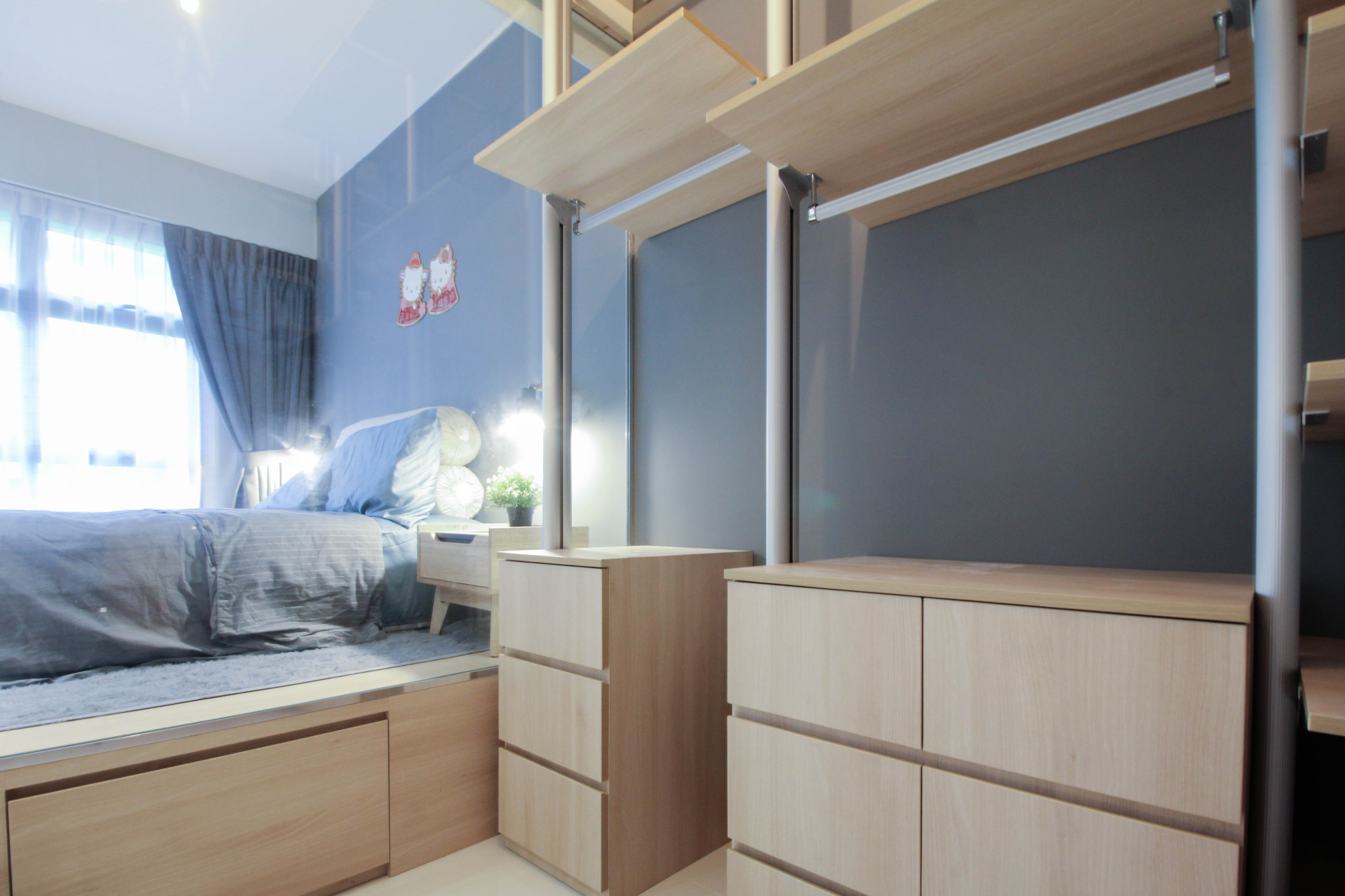 Contemporary Design - Bedroom - HDB 4 Room - Design by Sense & Semblance Pte Ltd